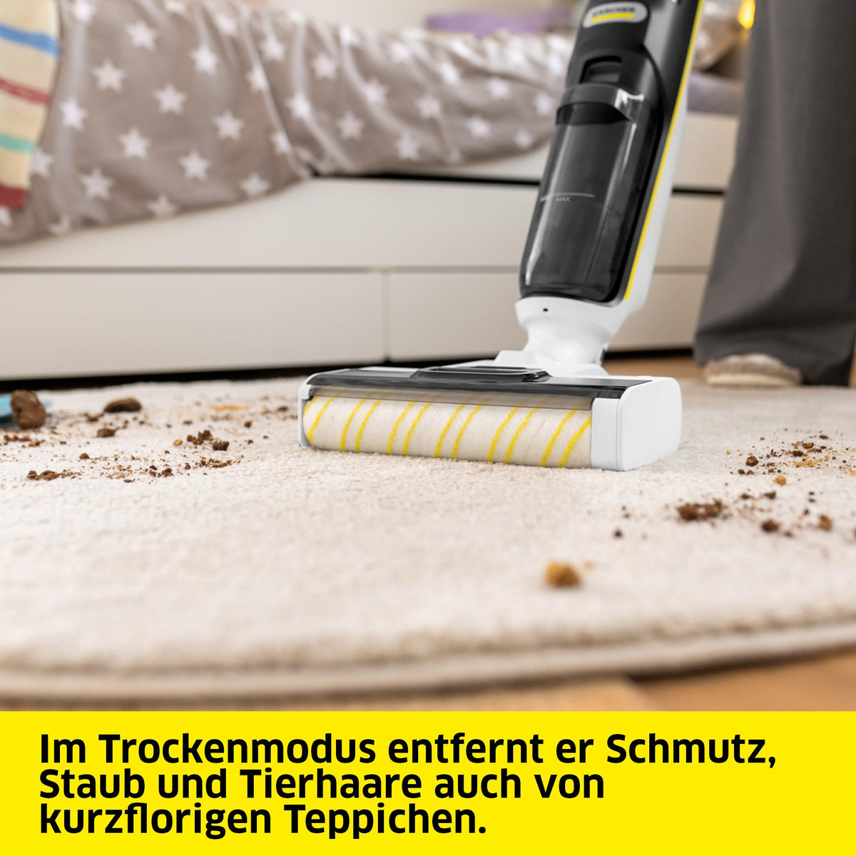 KÄRCHER Cordless Vacuum Mop FCV 3, 3-in-1 Xtra!Clean Function - 1.056-122.0