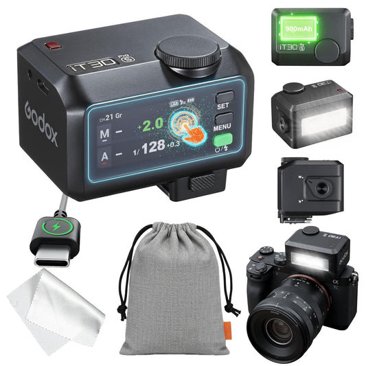 GODOX IT30PRO S camera flash, IT30 PRO S mini flash units, TTL HSS 1/8000s - iT30Pro