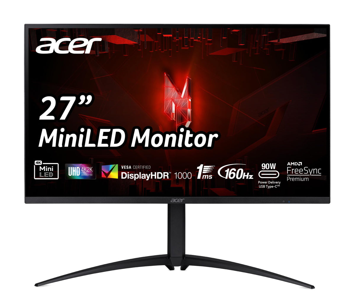 Acer Nitro XV275KP3 Gaming Monitor 27 Inch (68.6 cm) 4K, 160Hz - UM.HXXEE.305