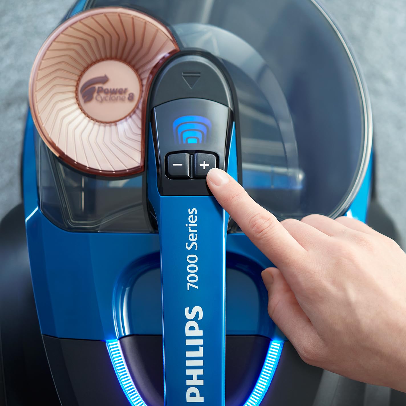 PHILIPS PowerPro Expert Bagless Vacuum Cleaner - Compact, 900 W Motor, PowerCyclone 8 Technology for Strong Suction, Multi-Surface Cleaning, Allergy Lock, Super Turbo Brush (FC9745/09)