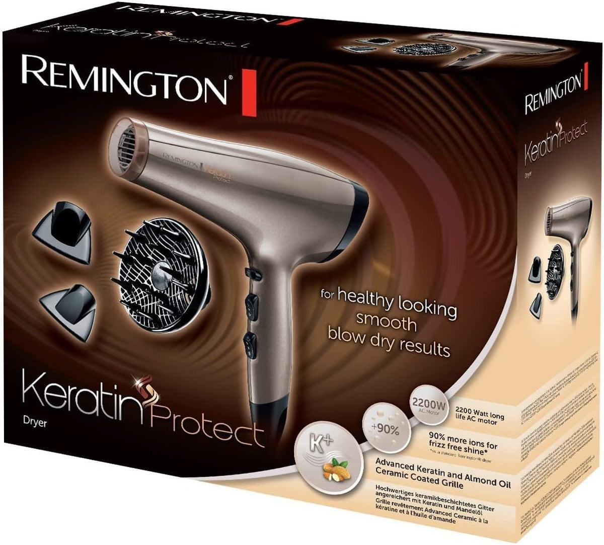 REMINGTON Hair Dryer AC8002 Keratin Protect NEW