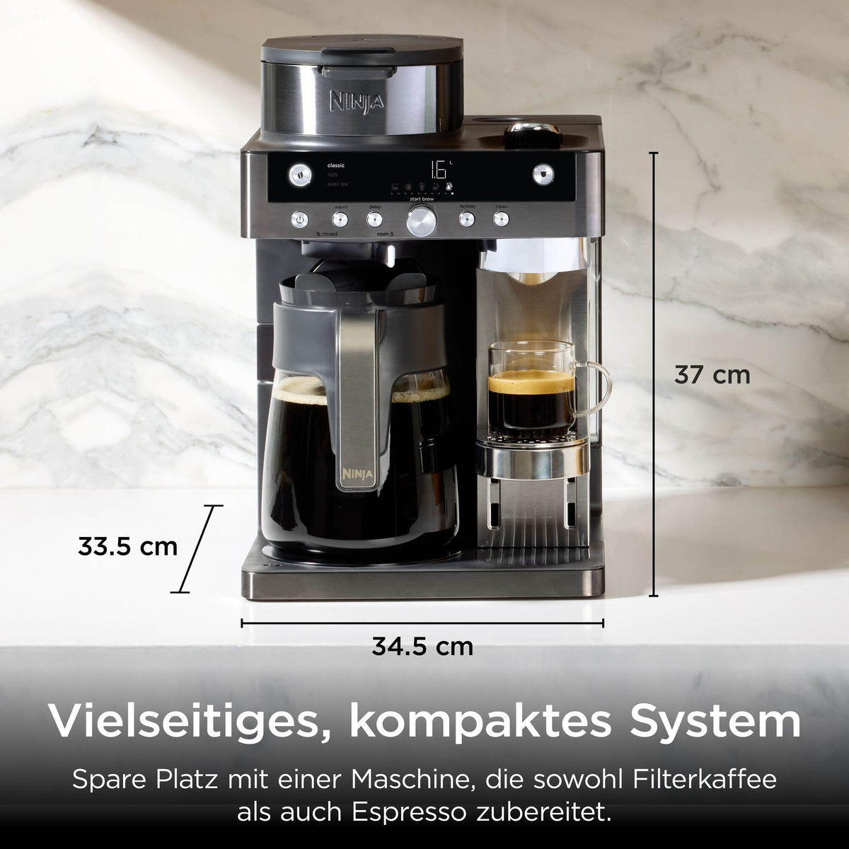 Ninja Prestige 2-in-1 Filtru de cafea și aparat de capsule CFN802EUGM