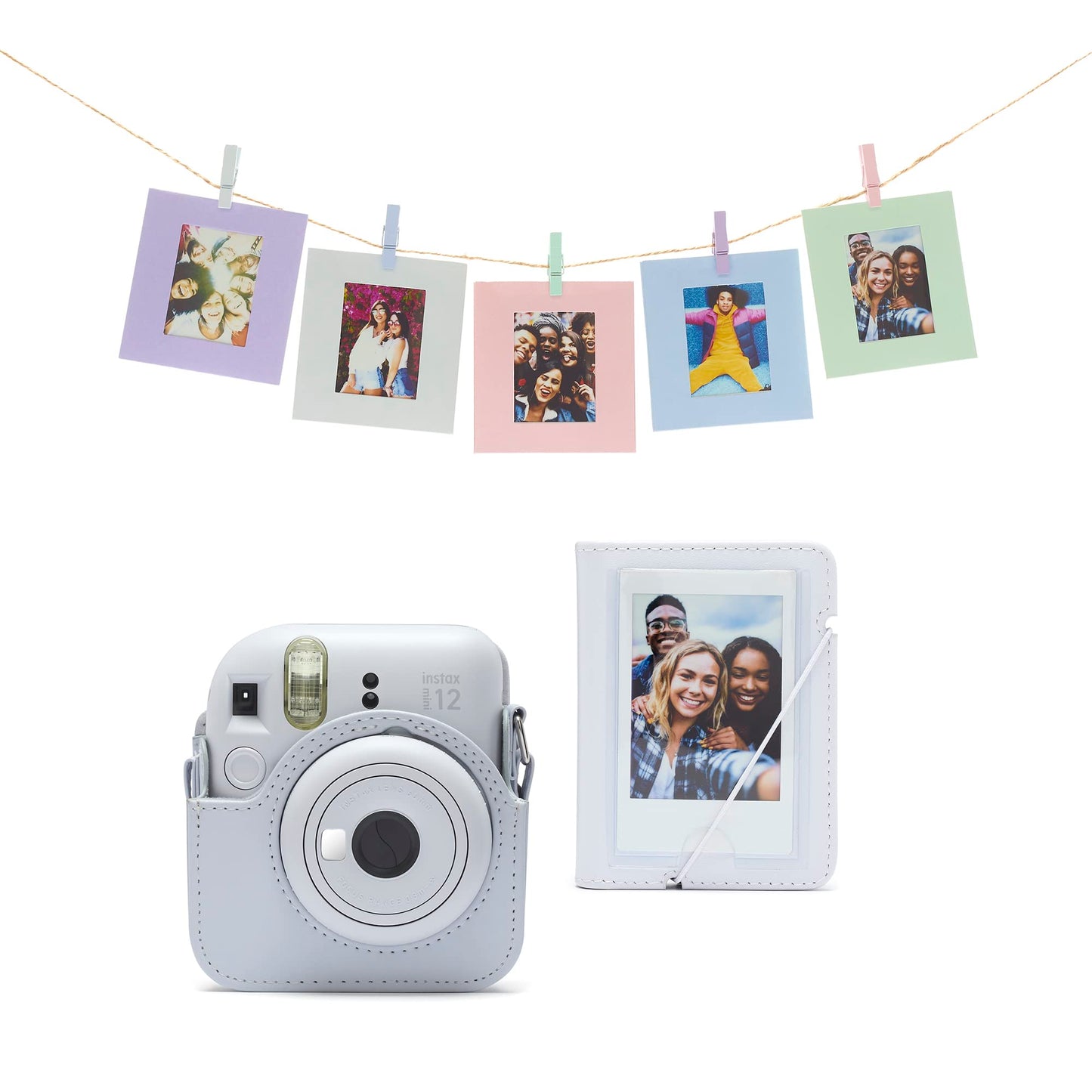 INSTAX mini 12 Accessory Kit, Clay White