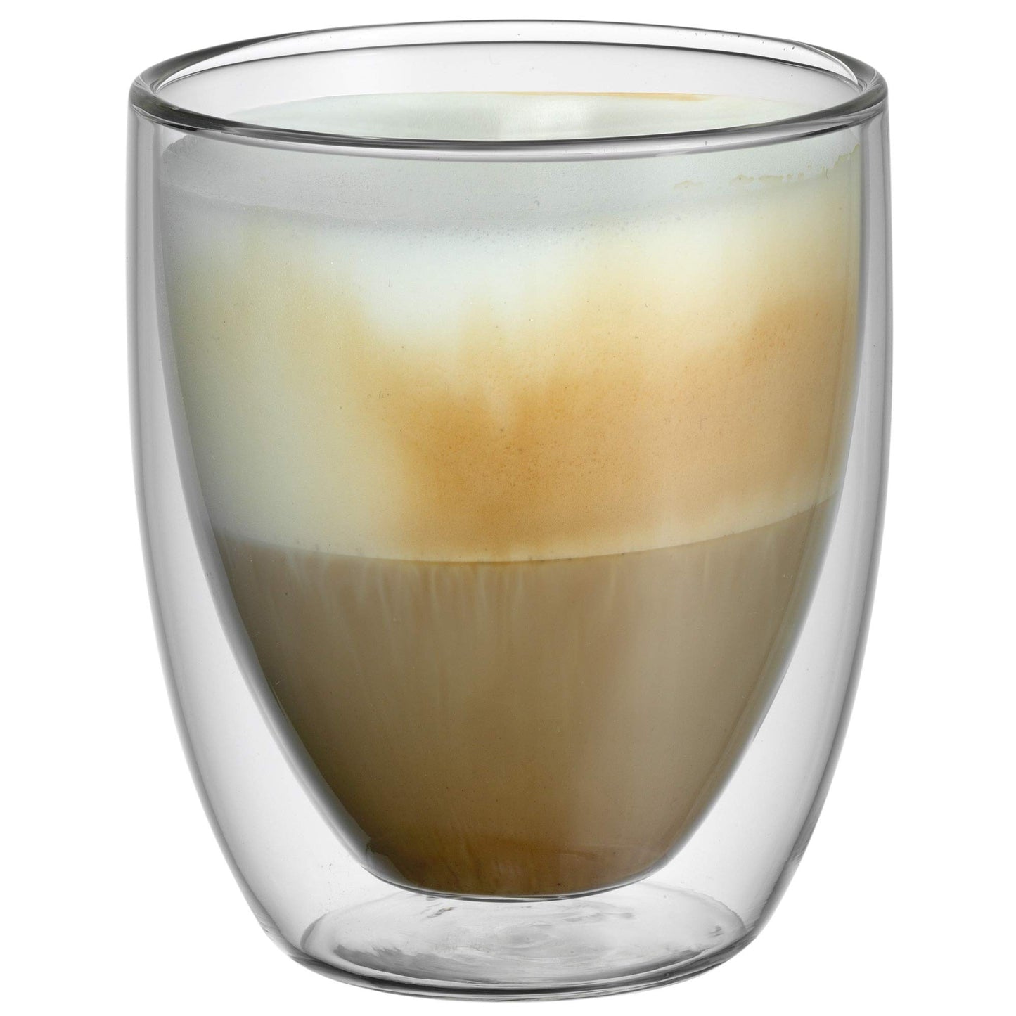 WMF cult double-walled cappuccino glasses set of 6, double-walled glasses 250ml, floating effect, thermal glasses, heat-resistant tea glass, coffee glass - 901412000