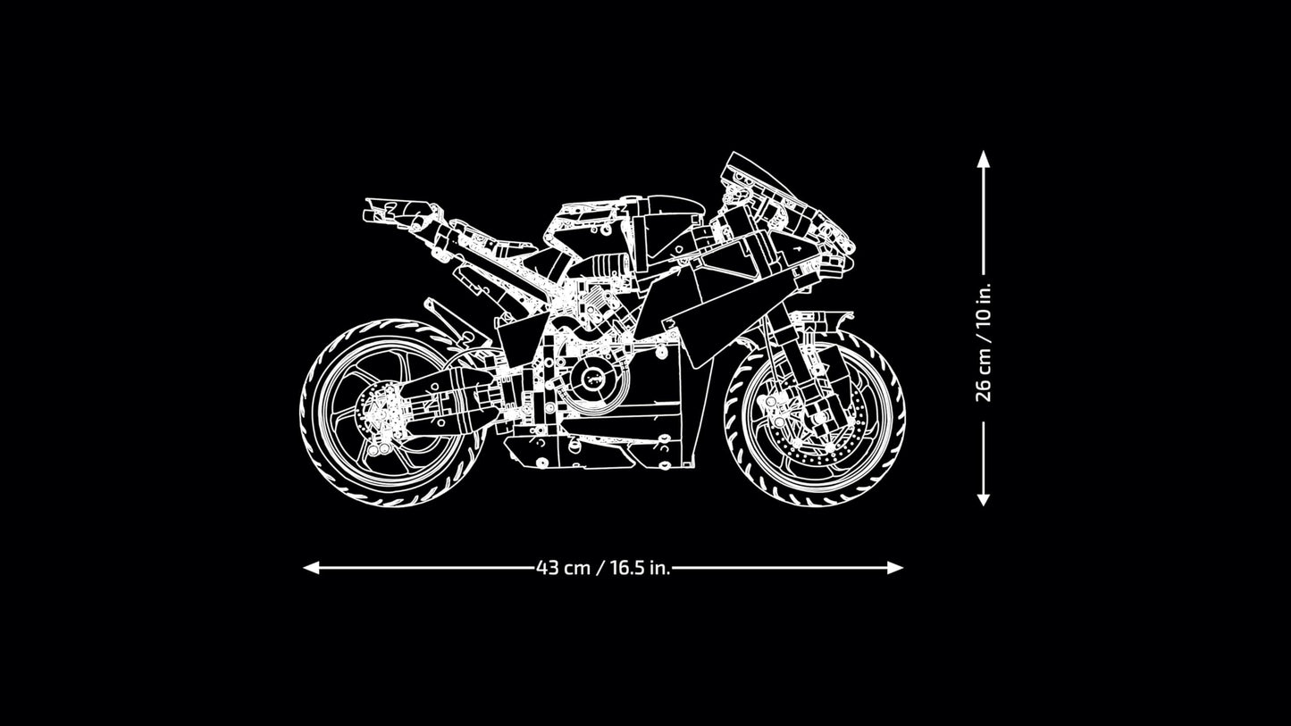 LEGO Technic Ducati Panigale V4 S Motorcycle, Buildable Motorcycle Model, Building Sets for Adults, Men and Women, Ages 18+, Gift Idea for Fans of Ducati and Motorcycles 42202