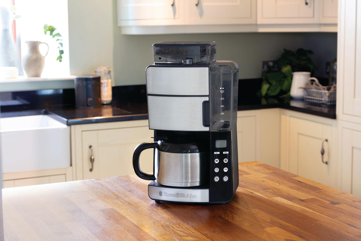 Russell Hobbs Filtru de cafea Grind&Brew, 1,25 l, 1-10 căni - 25620-56