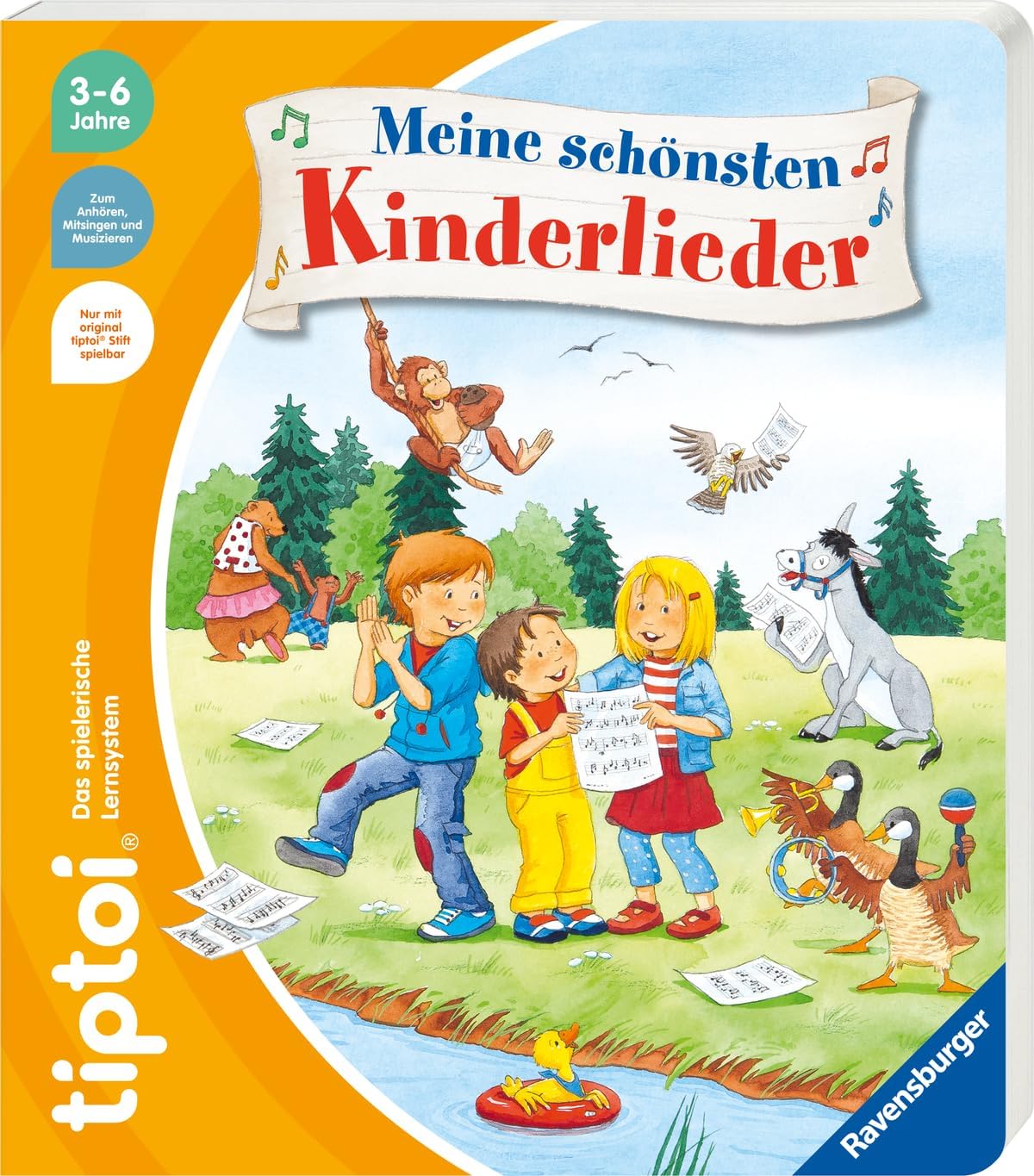 Ravensburger tiptoi starter set 00112 - pen and picture book Search and discover My world - learning system for children aged 2 and over & tiptoi® My most beautiful children's songs