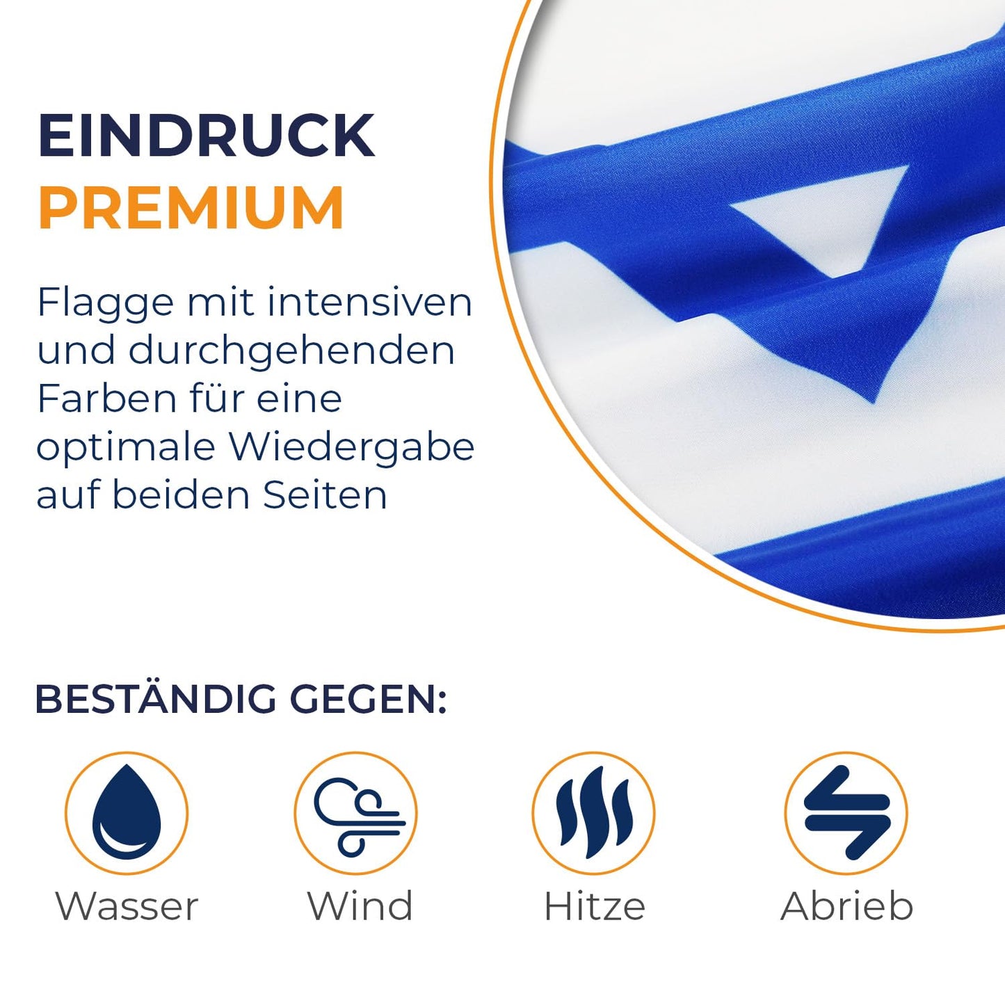 AZ FLAG - Israel Flag - 250x150 cm - Large Israeli Flag 100% Polyester with Brass Eyelets - 300g - K_103