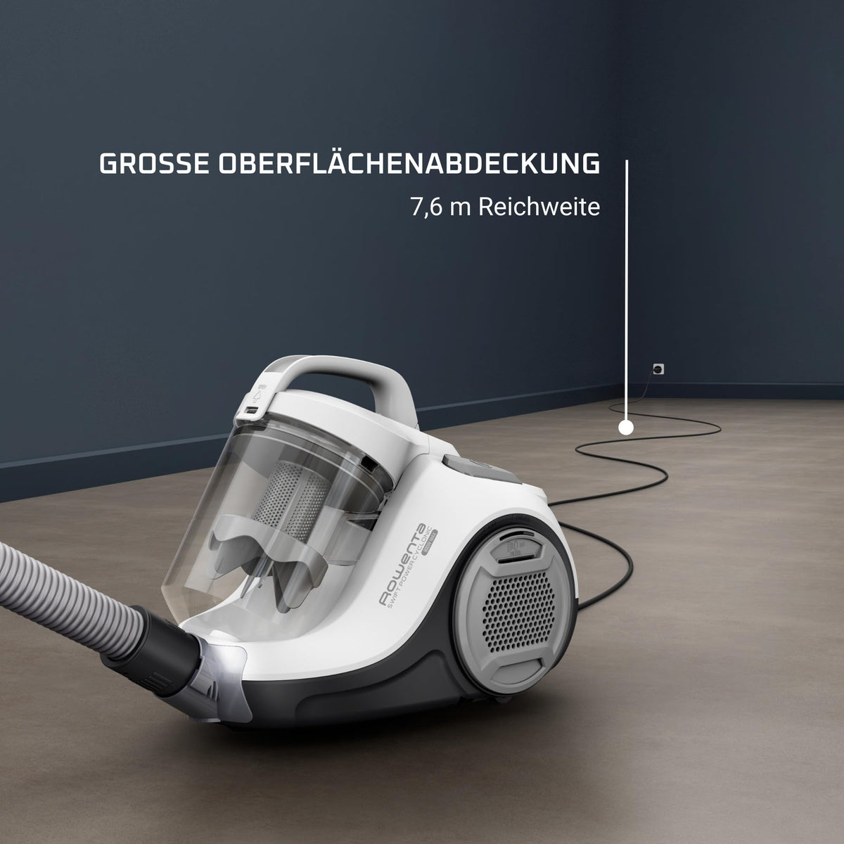 Rowenta Swift Power Cyclonic Vacuum Cleaner – 900 W Strong Suction Power - RO2917