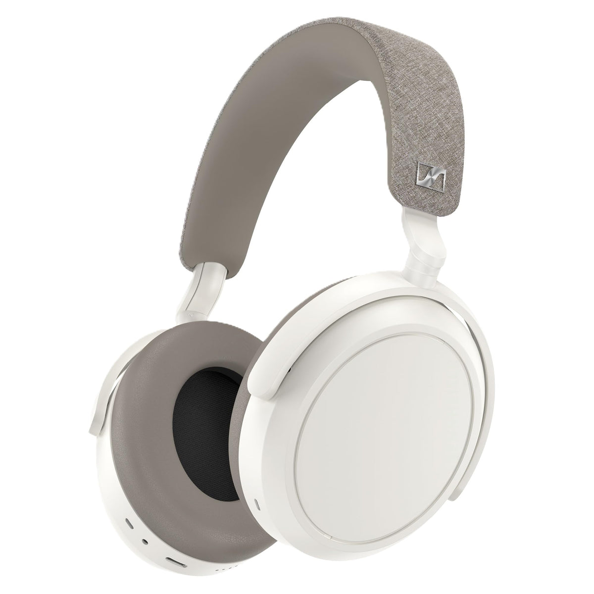 Sennheiser MOMENTUM 4 Wireless Noise Cancelling Headphones – Bluetooth headphones headset for crystal clear calls with adaptive noise cancellation, over-ear design, 60 hours battery life, foldable, white - 509267