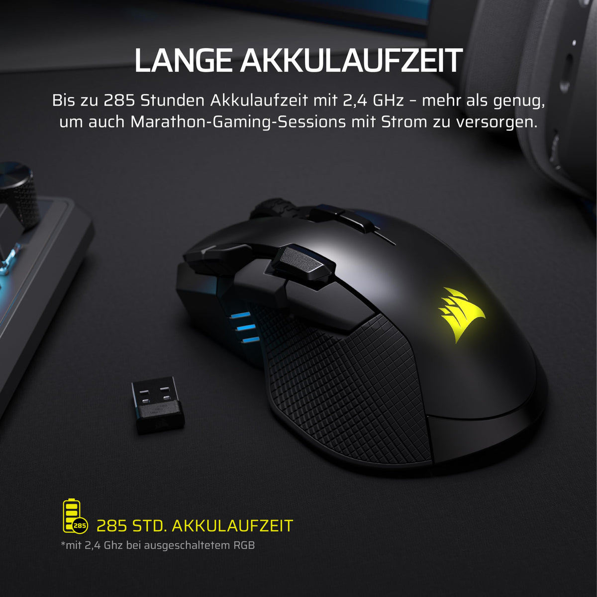 Corsair IRONCLAW Wireless SE (2026) Gaming Mouse - Black - CH-9317110-AS
