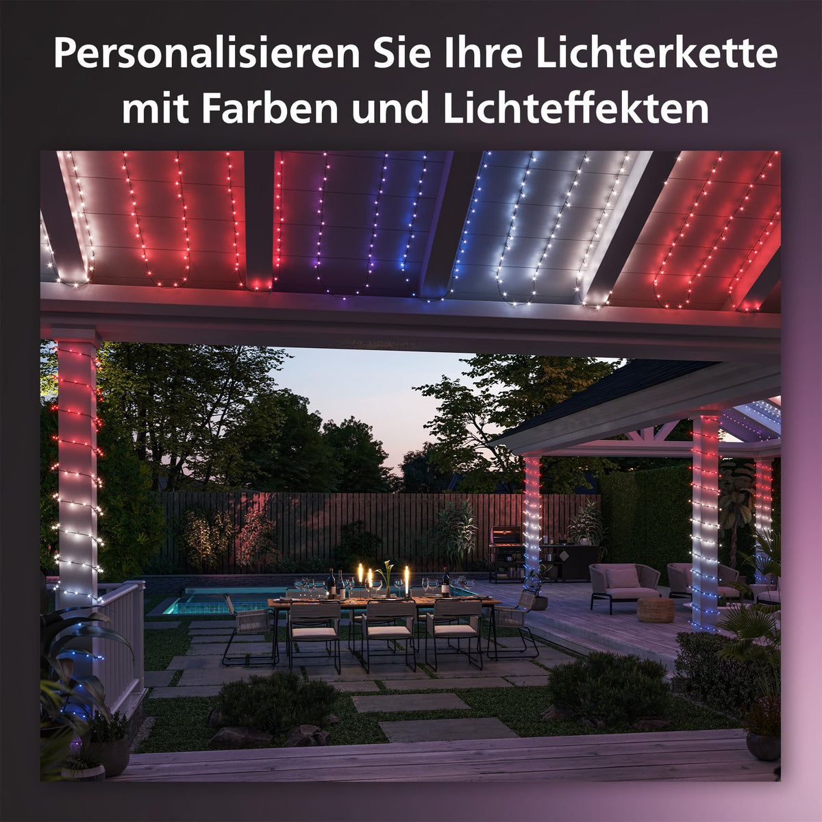 Philips Hue Festavia Lichterkette, 500 Mini LEDs, 40 m - 929003674602