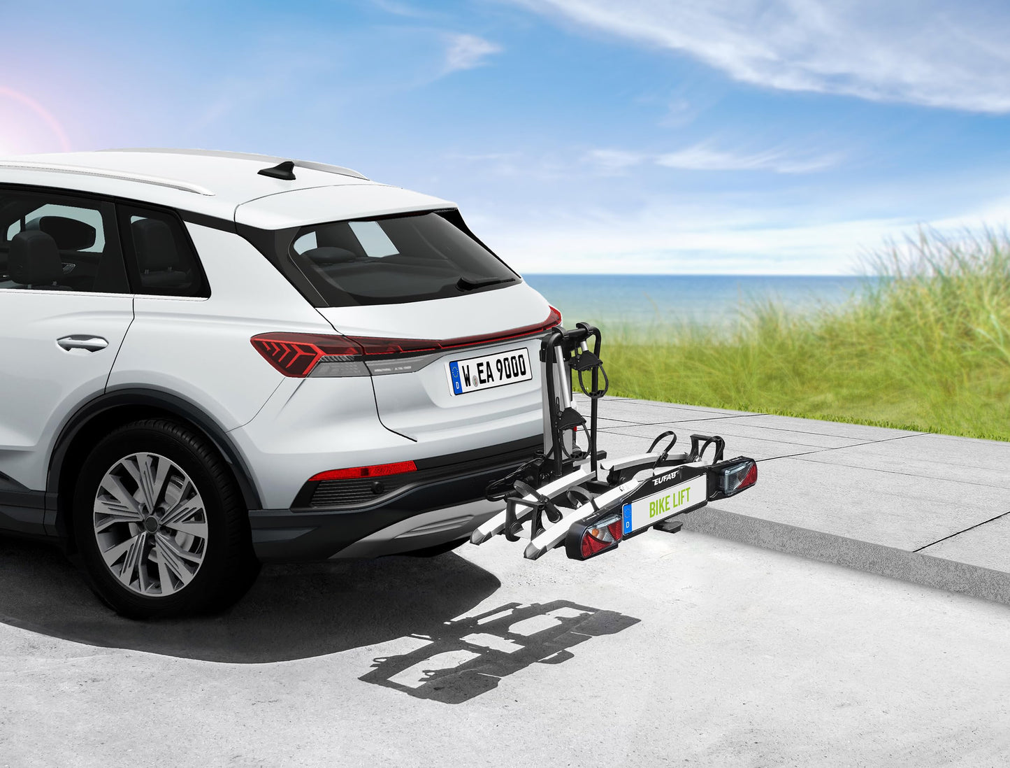 EUFAB 11554 bicycle carrier for the towbar