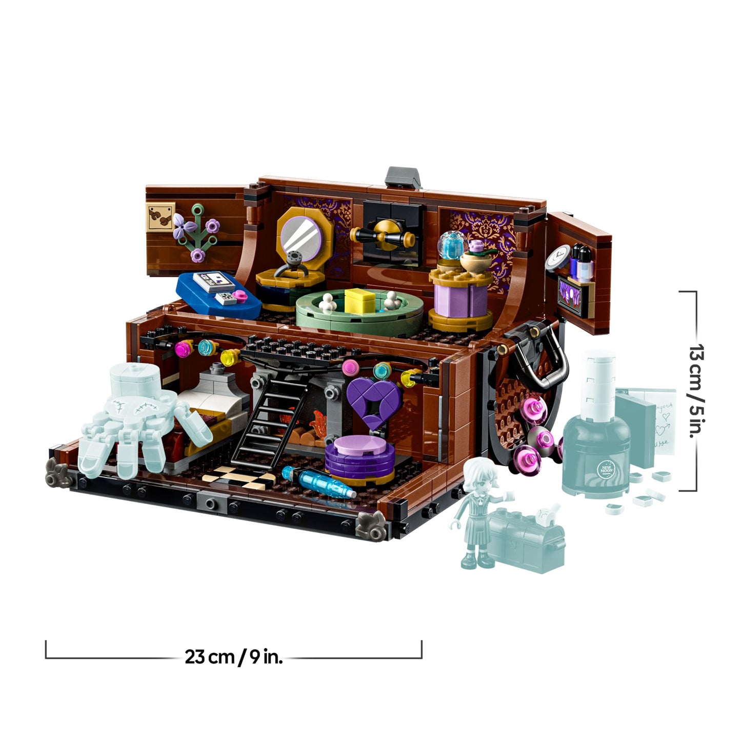 LEGO Wednesday - The Ice-Cold Hand's Apartment - Building toy with Enid minifigure, little hand figure & accessories - Playset gift for girls, boys & series fans aged 12 and over - 76785
