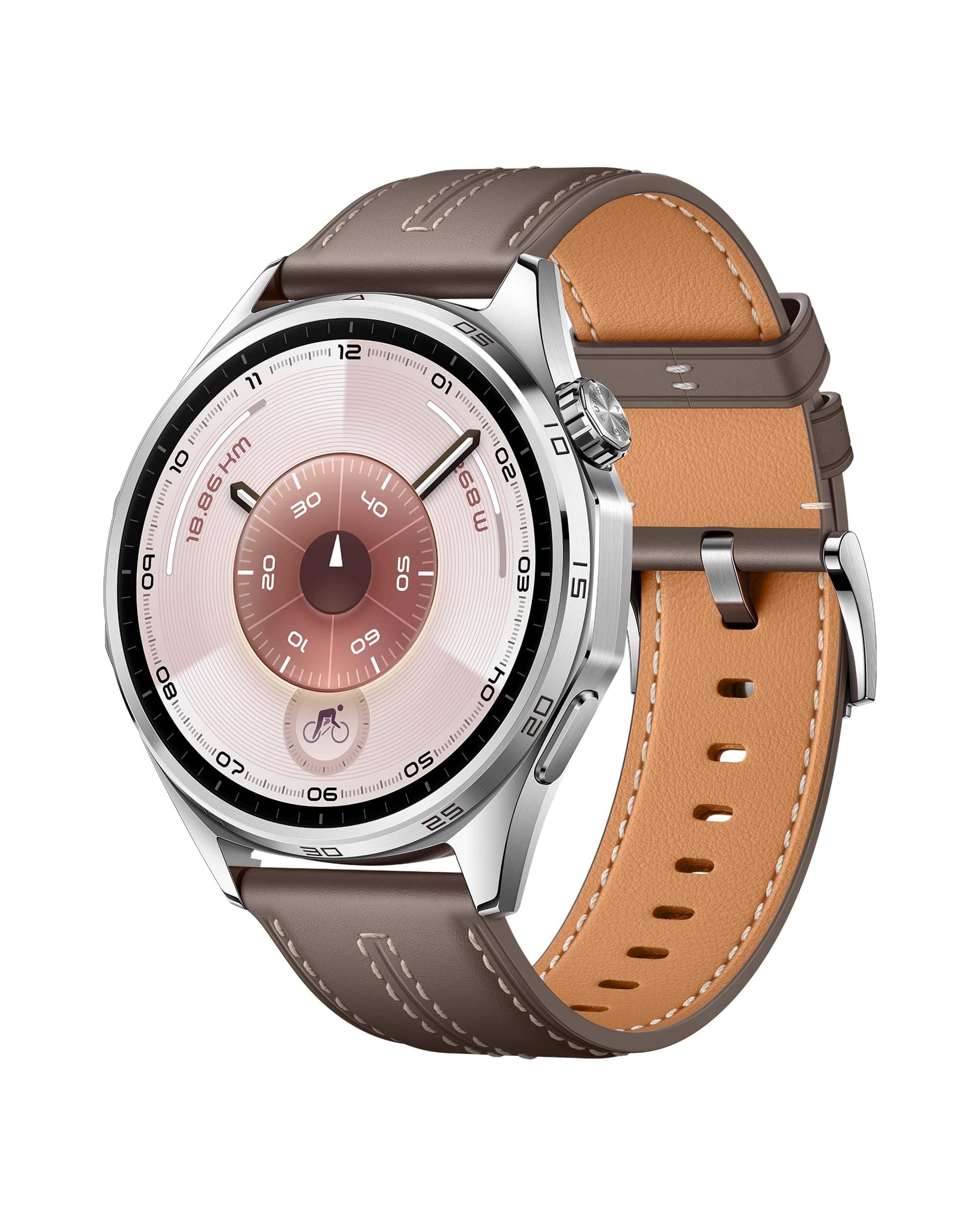 HUAWEI Watch GT 6 Smartwatch, GPS, 1.47" AMOLED display, up to 21 days battery life, cycling, 100+ sports modes, compatible with Android™ & iOS, health monitoring, emotional well-being, gray, 46mm - Atum-B19L