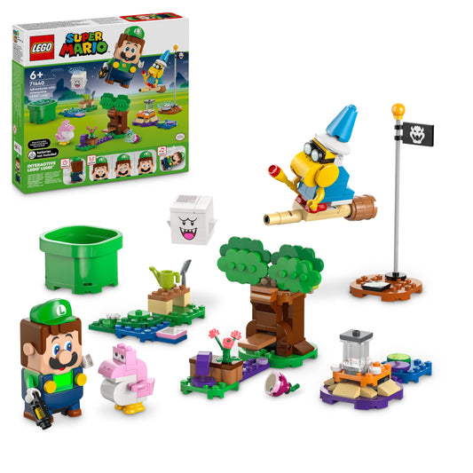 LEGO Super Mario Adventure with Interactive Luigi, Nintendo Gift for Boys, Girls and Gamers Ages 6+, Adventure Playset for Kids with Pink Baby Yoshi 71440