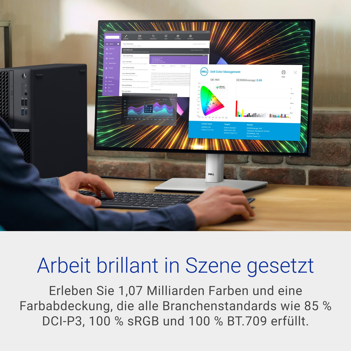 Dell UltraSharp 24 Monitor - U2424H, Full HD (1920x1080), 120Hz, IPS