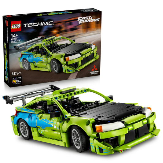 LEGO Technic Fast and Furious Mitsubishi Eclipse car - model building car - collector's set including steering and 2 NOS bottles - gift for boys aged 14 and over and adult film fans - 42229