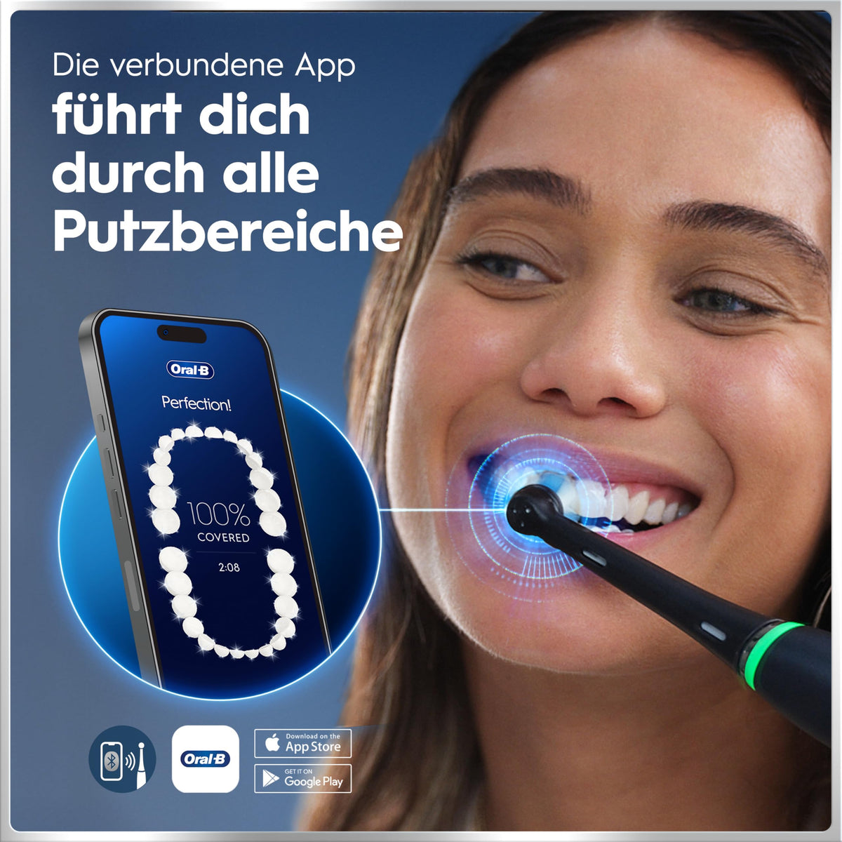 Periuță de dinți electrică Oral-B iO Series 6 cu 3 perii de schimb, negru - 8700216766296
