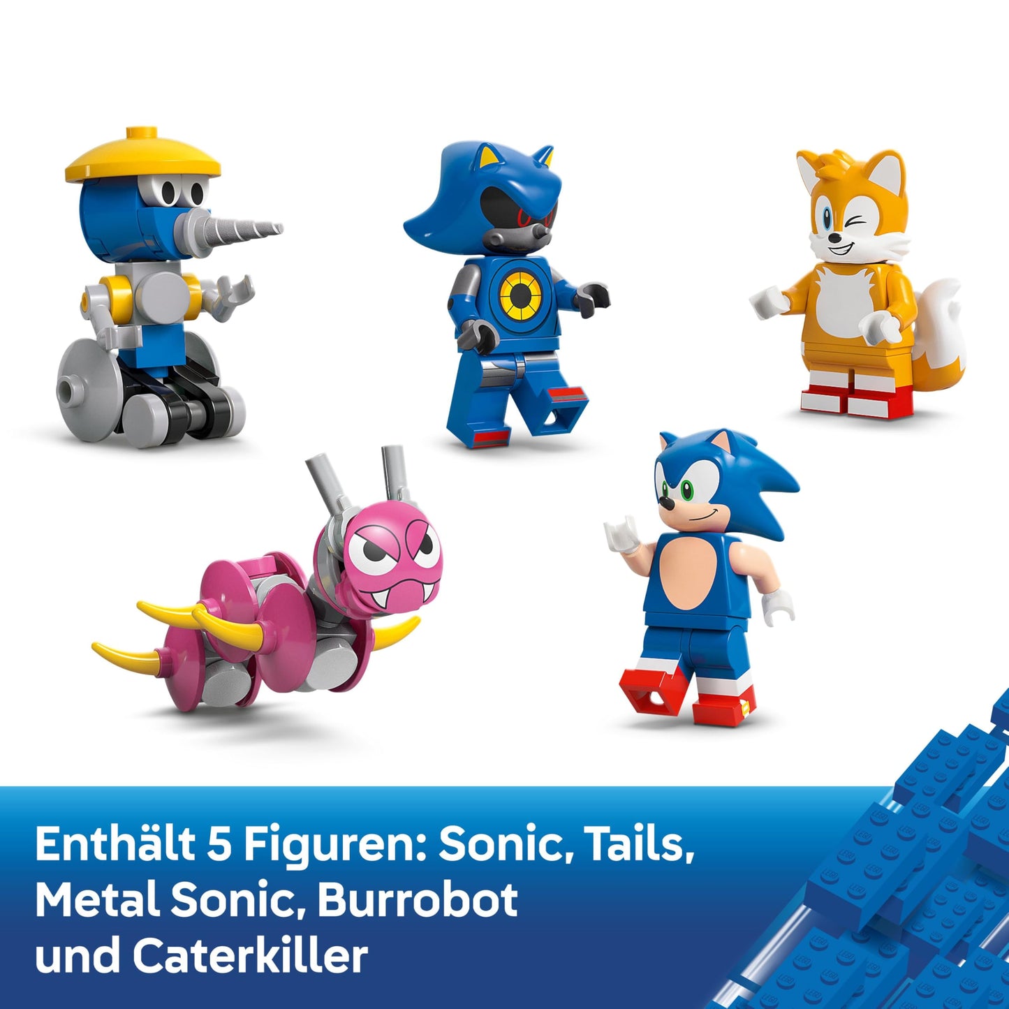 LEGO Sonic the Hedgehog Team Sonic Command Truck Toy - Interactive Set with an ATV Car & 5 Figures incl. Tails - Gift for 8+ Year Old Boys, Girls & Gaming Fans - 77006
