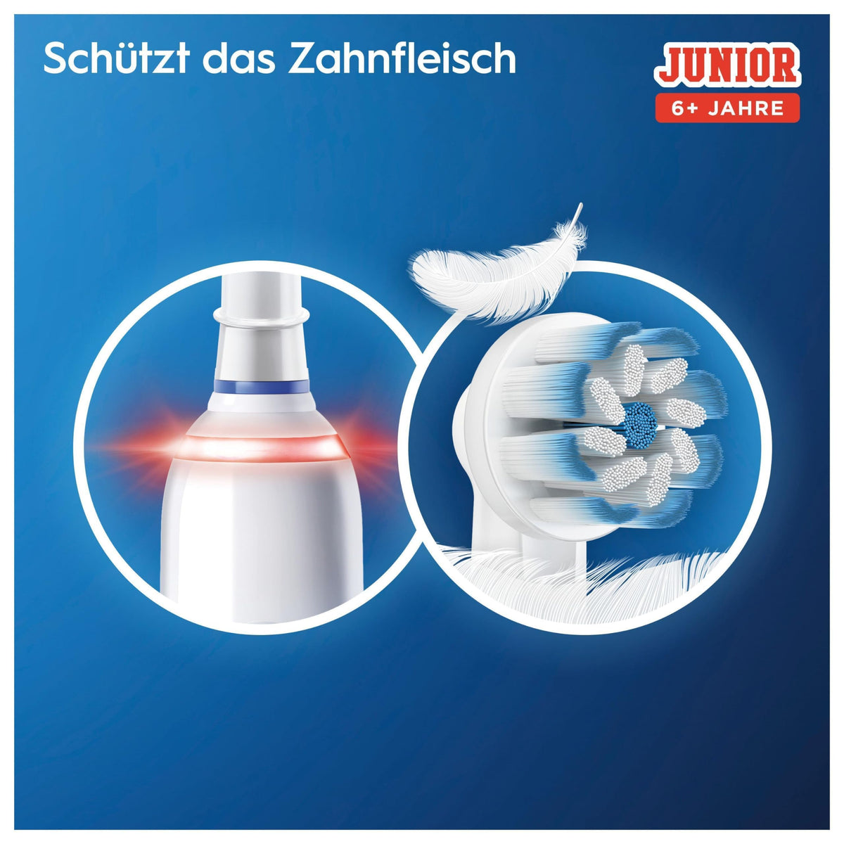 Oral-B Junior Star Wars Periuță electrică pentru copii de la 6 ani, 2 capete de periuță, control al presiunii 360°, 2 moduri de curățare inclusiv îngrijire sensibilă, peri moi, cronometru, alb - 8006540760437