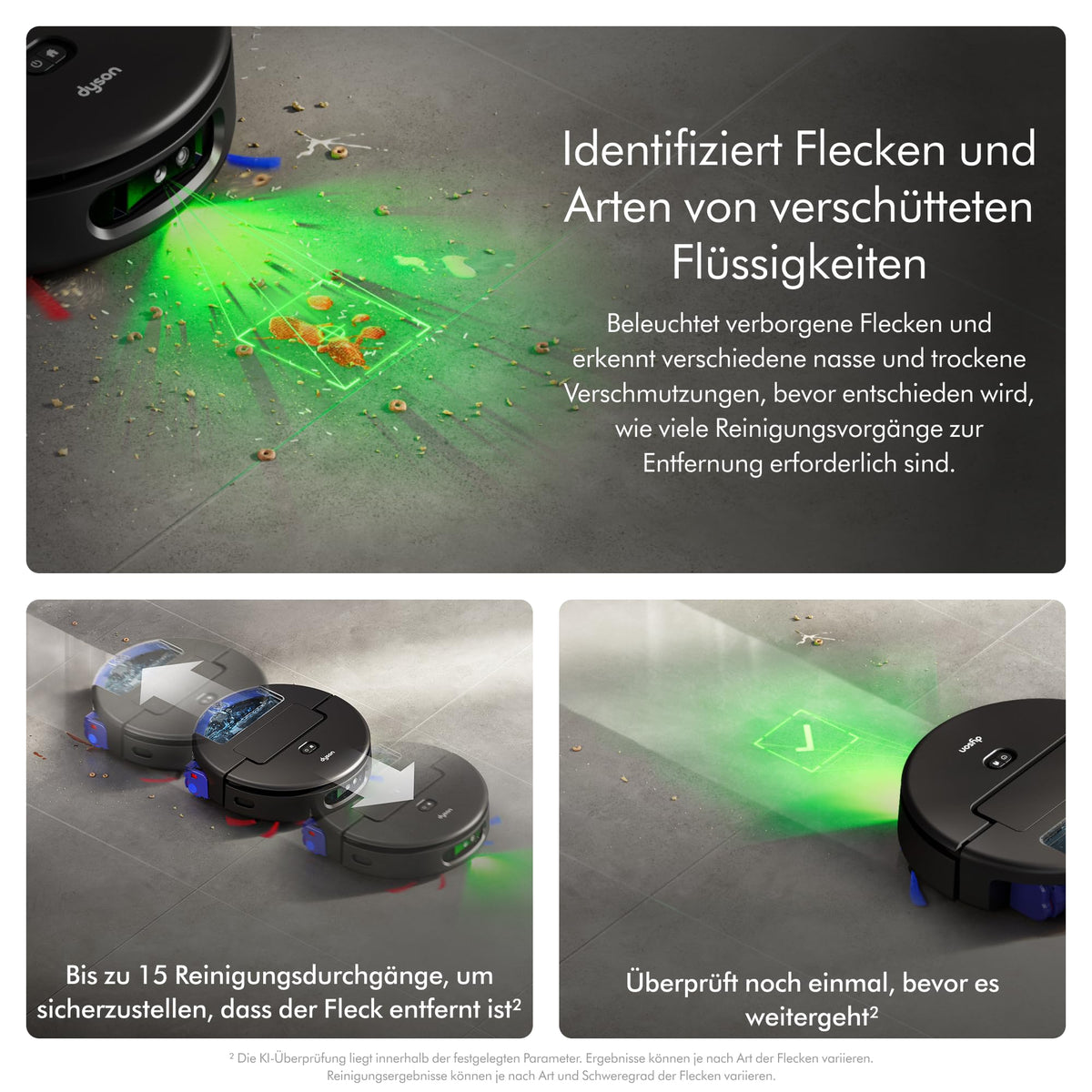Dyson Spot+Scrub™ AI Robot Vacuum Cleaner, Self-Emptying, Wet Roller - RB05-AA
