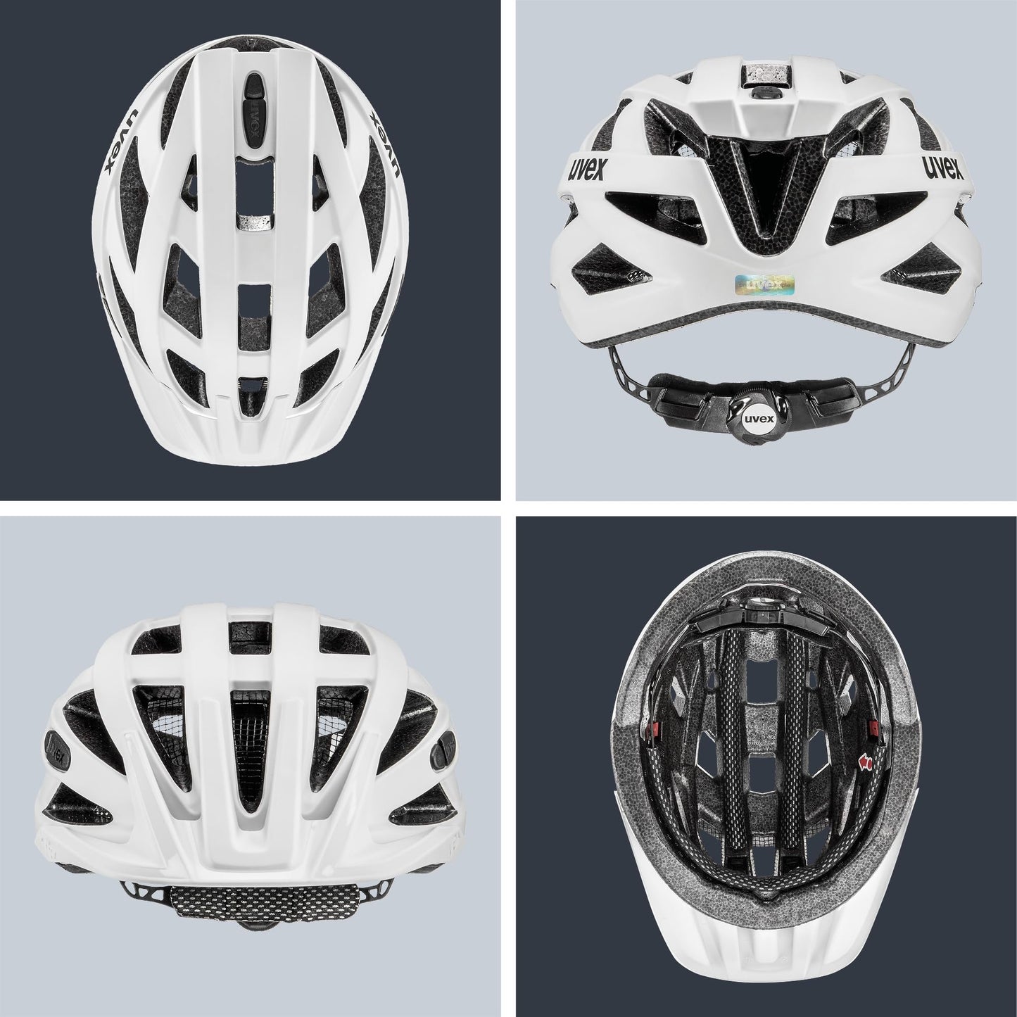 uvex i-vo cc bicycle helmet, white matt, 52-57 cm - S413423