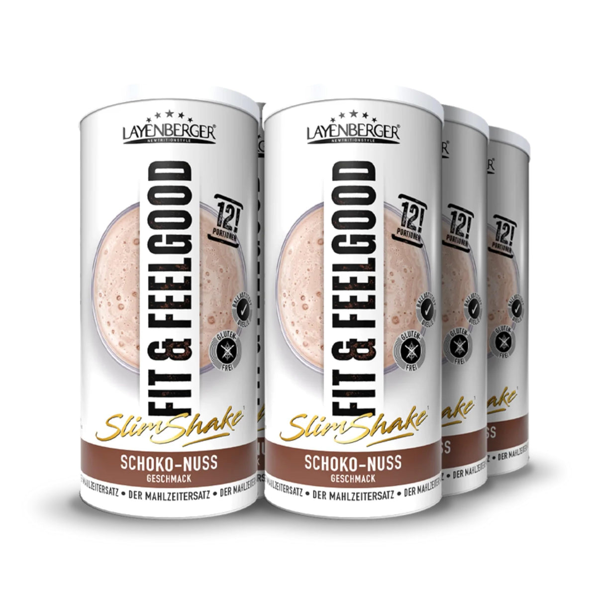 Layenberger Fit&Feelgood Slim Shake Powder Chocolate-Nut (6x396 g)