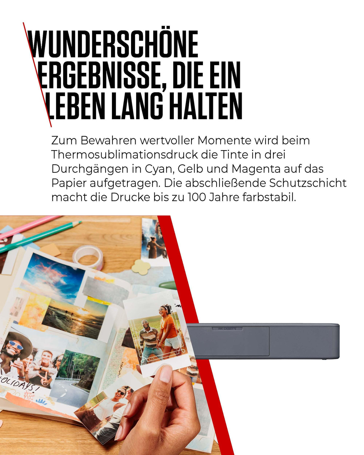 Canon SELPHY QX20 Mini Photo Printer Mobile, Stickers, 100-Year Stability - QX20-GY
