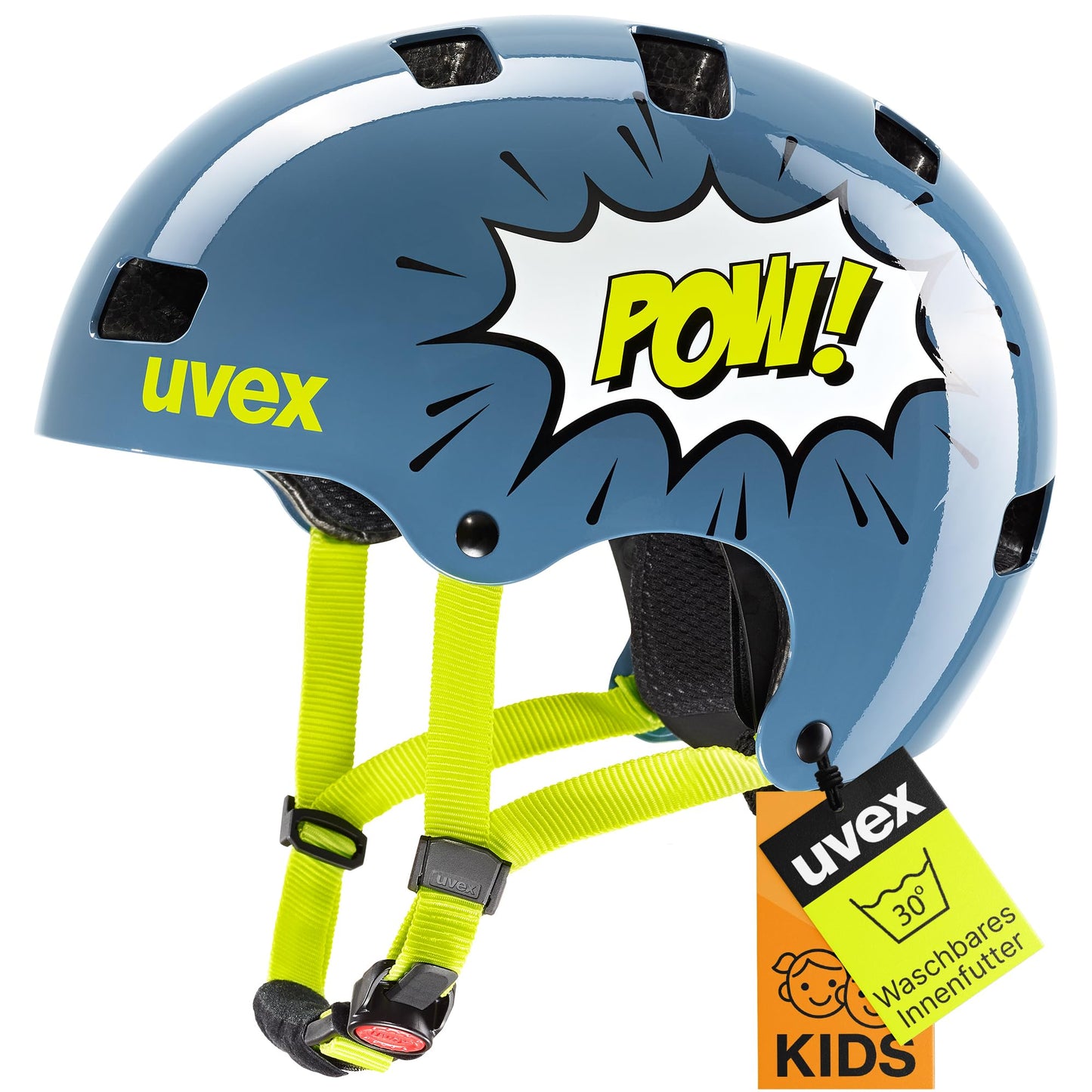 uvex Kid 3 children's bicycle helmet, Stone Blue pow, 55-58 cm - S414819