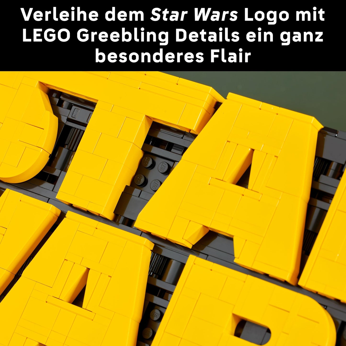 LEGO Star Wars 75407 Star Wars Logo Bricks - Collectible Building Set for Adults - Pop Culture Model - Office Display - Gift Idea for Adults and Teens Fans
