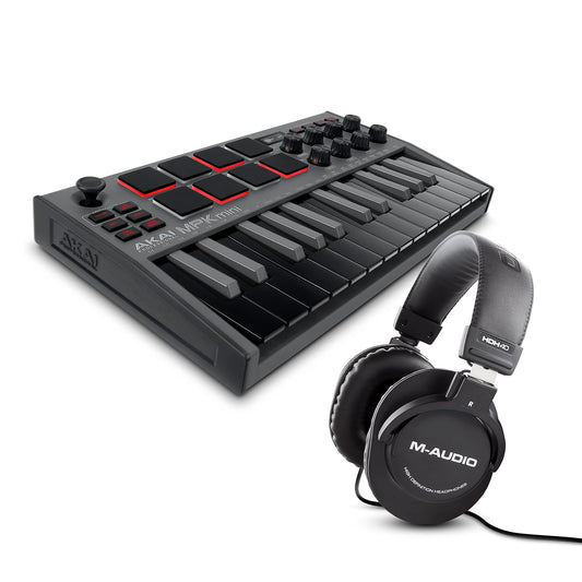 Akai MPK Mini MK3 Black & M-Audio HDH40