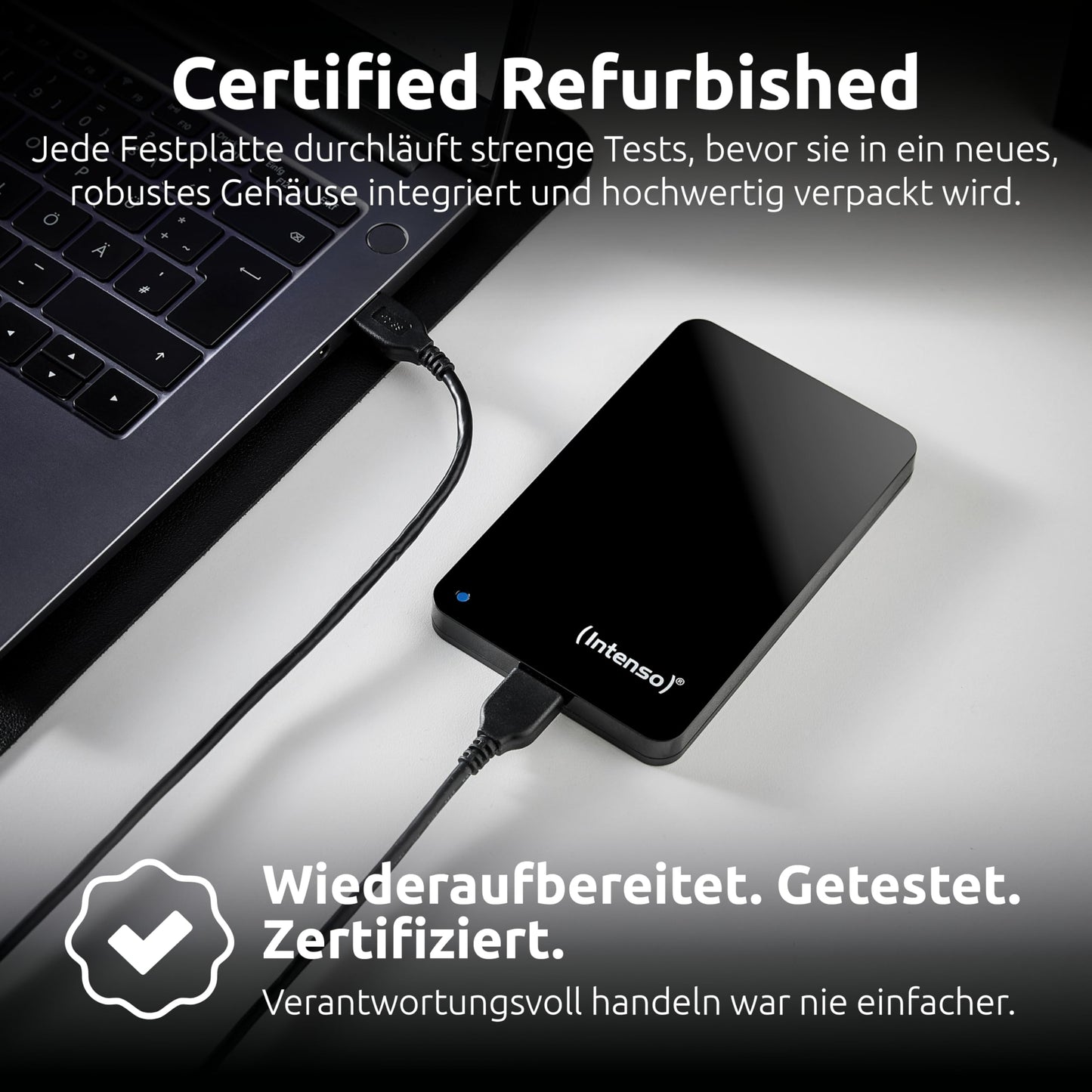 Intenso 2.5" Portable Hard Drive 320 GB - External Hard Drive USB 3.2 - BPSCS25407-6021530