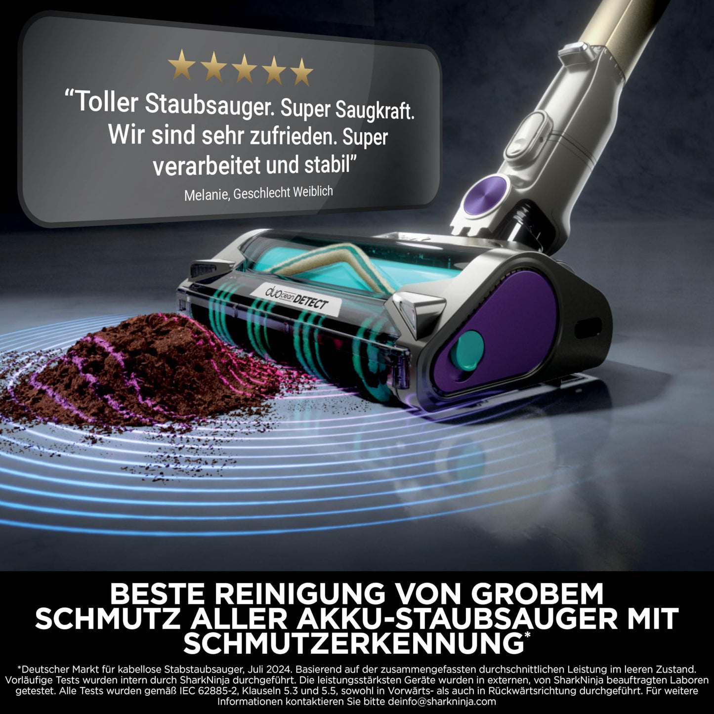 Shark PowerDetect Clean & Empty Cordless Vacuum Cleaner for Pet Owners, DuoClean Detect, Reverse Clean, Anti Hair Wrap Plus, Anti Odor, Pet, Crevice & Multi-Surface Attachment, Gray IP3251AMZEUT