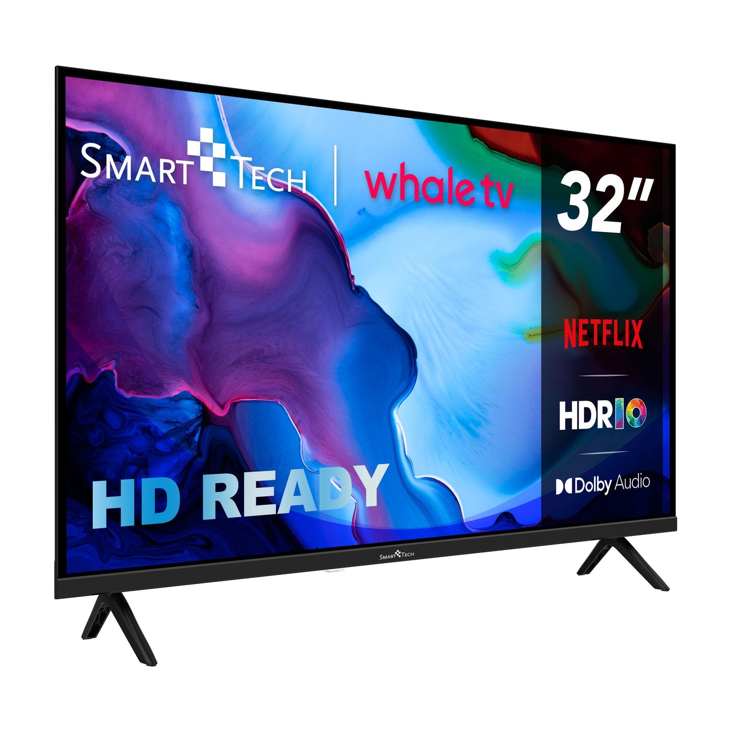 Smart Tech 32HH01K, 32 inch (80 cm), HD LED TV, Netflix, YouTube, Prime Video, Whale TV