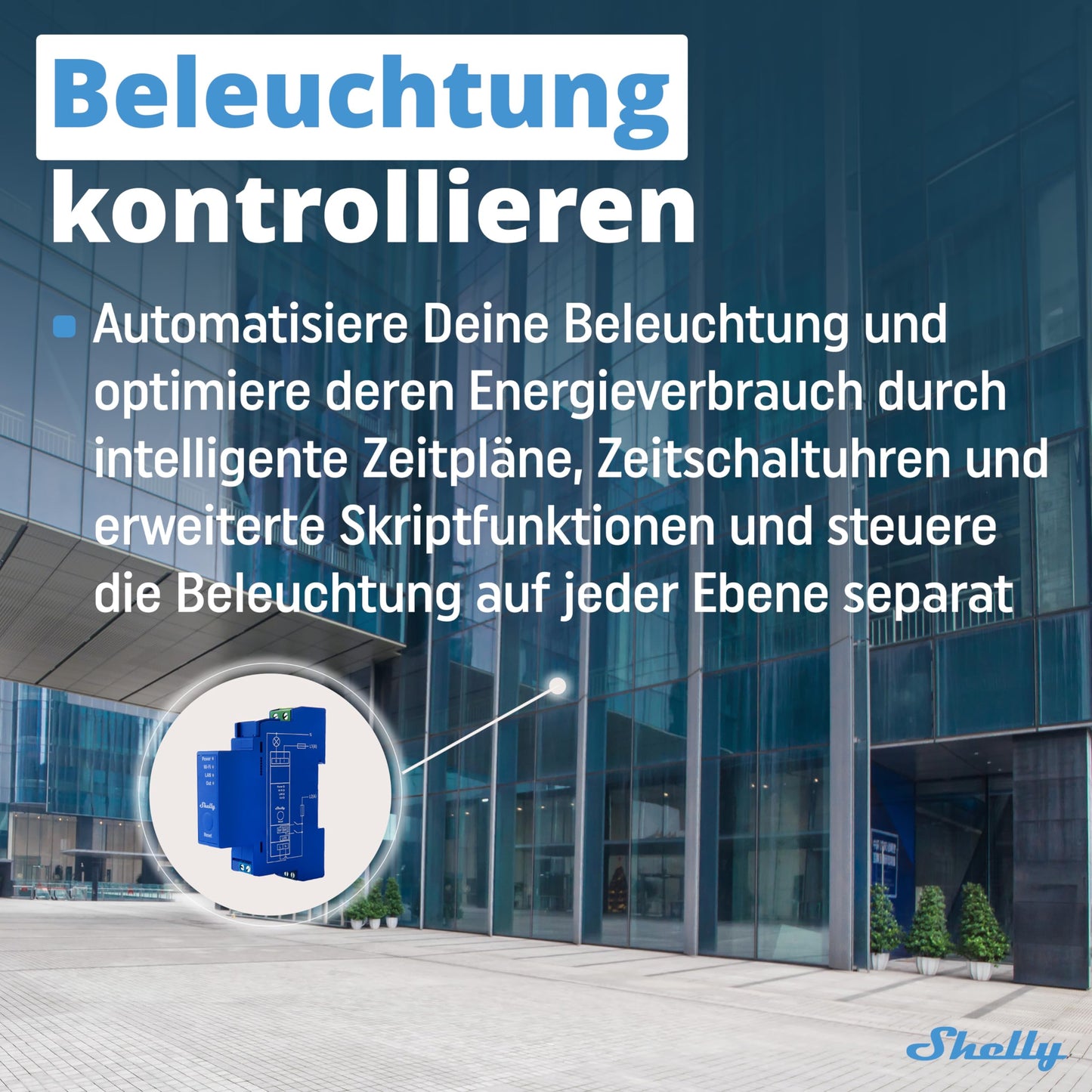 Shelly Pro 1 | LAN, WLAN 1-channel DIN rail smart switch with potential-free contacts - 16A | Light switch | Alexa & Google Home | iOS Android App | No Hub Required | Home automation - 3800235268001