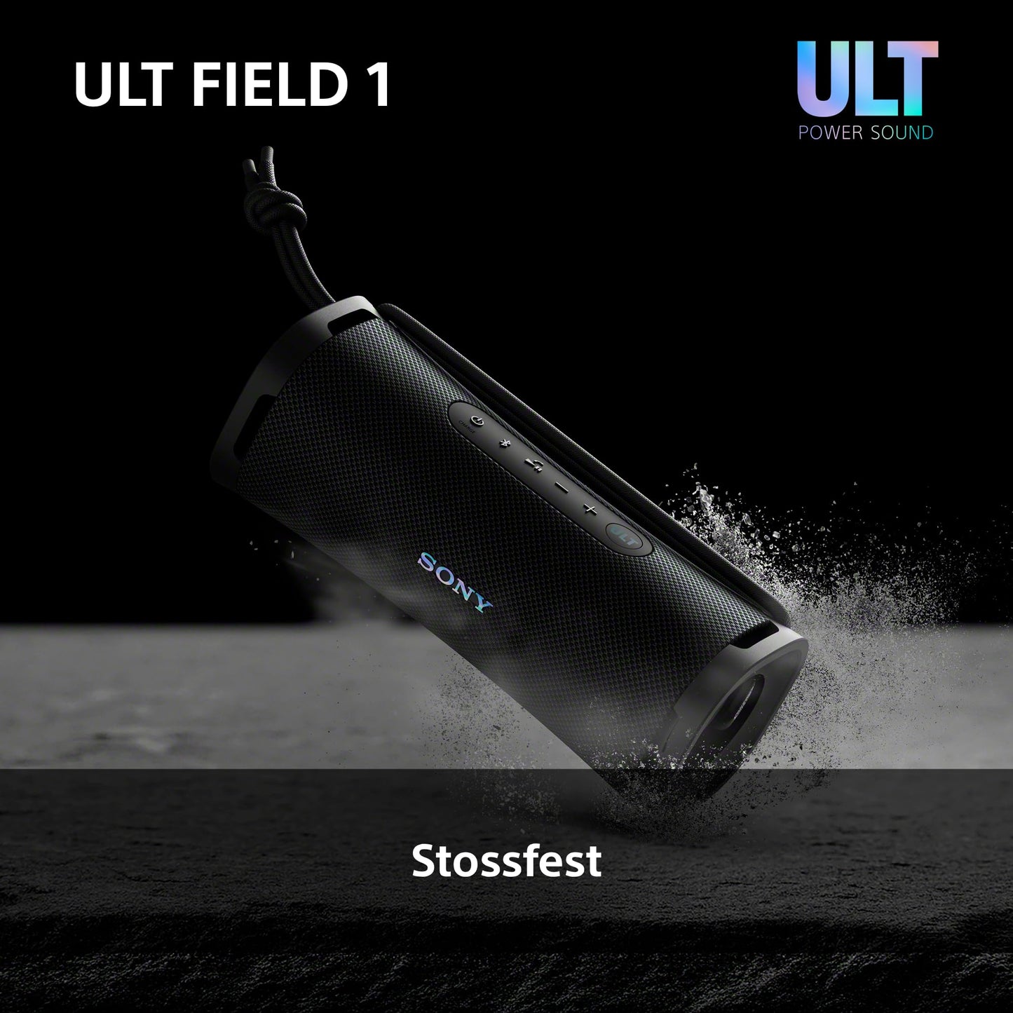Sony ULT Field 1 - Wireless portable Bluetooth speaker with ULT Power Sound, powerful bass, IP67, waterproof, dustproof, shockproof, 12h battery, clear call quality, outdoor - orange - SRSULT10D.CE7