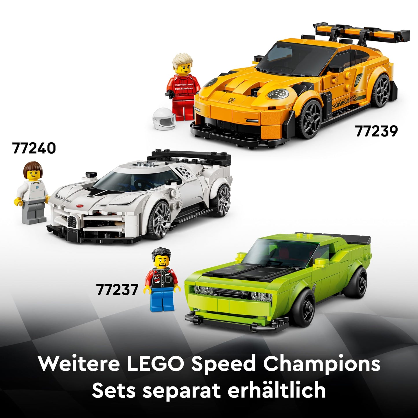 LEGO construction toys Speed Champions Lamborghini Revuelto and Huracán STO - 77238