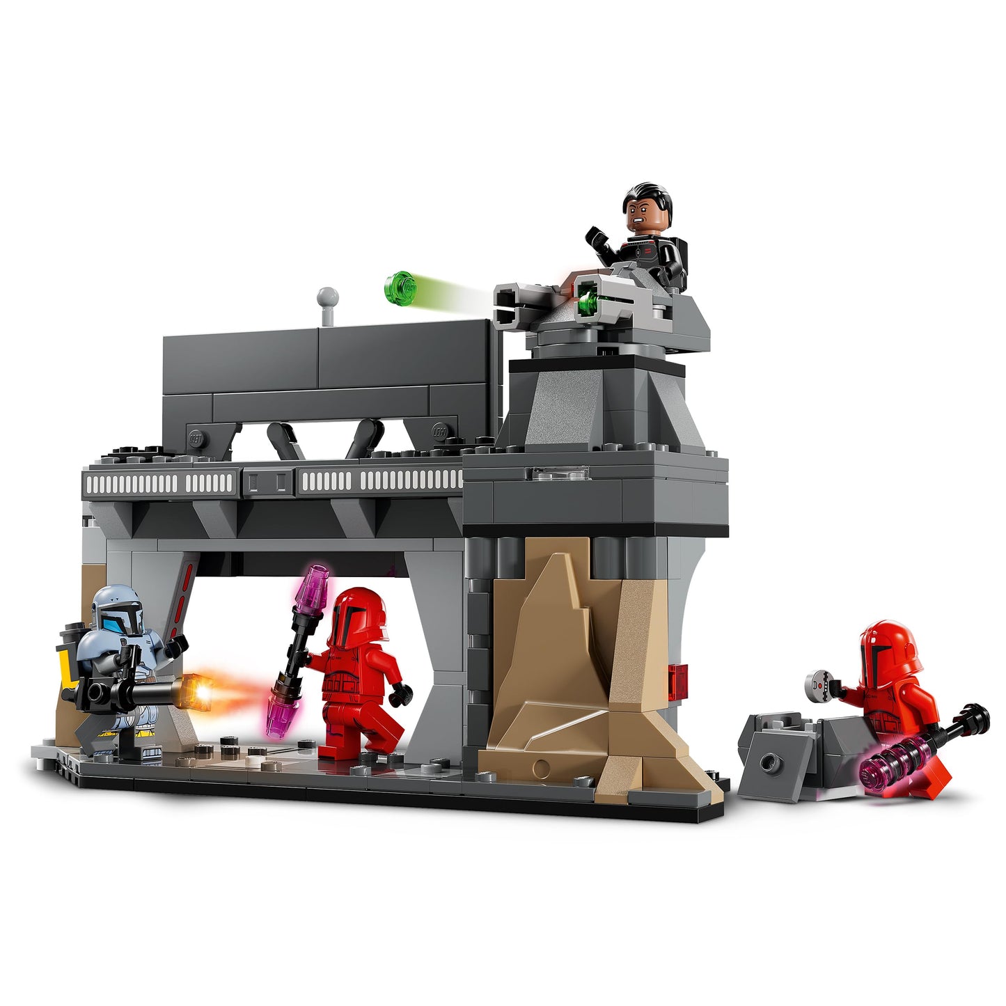 LEGO Star Wars: The Mandalorian Duel between Paz Vizsla and Moff Gideon, collectible building toy for children, gift idea for creative boys and girls aged 7 and up, Mandalorian toy 75386
