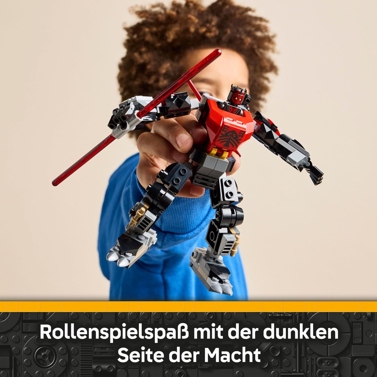 LEGO Star Wars 75411 Darth Maul Mech building toy - play and display figure with double-bladed red lightsaber and mini figure - gift for boys aged 6 and up and fans of The Clone Wars