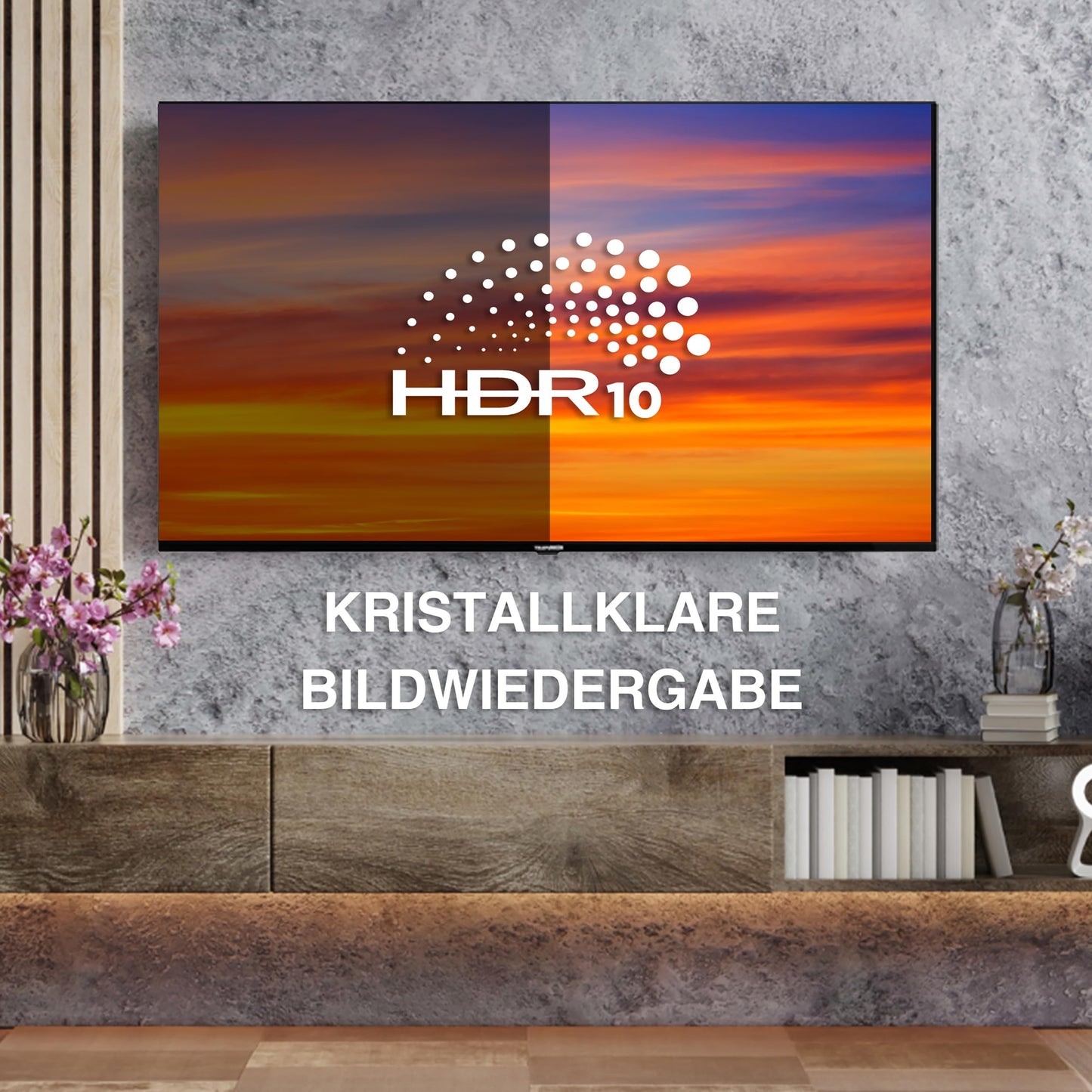 TELEFUNKEN QF40VP750S QLED TV 40 inch Smart TV VIDAA Full HD TV, HDR TV with integrated triple tuner, LED TV black (2026)