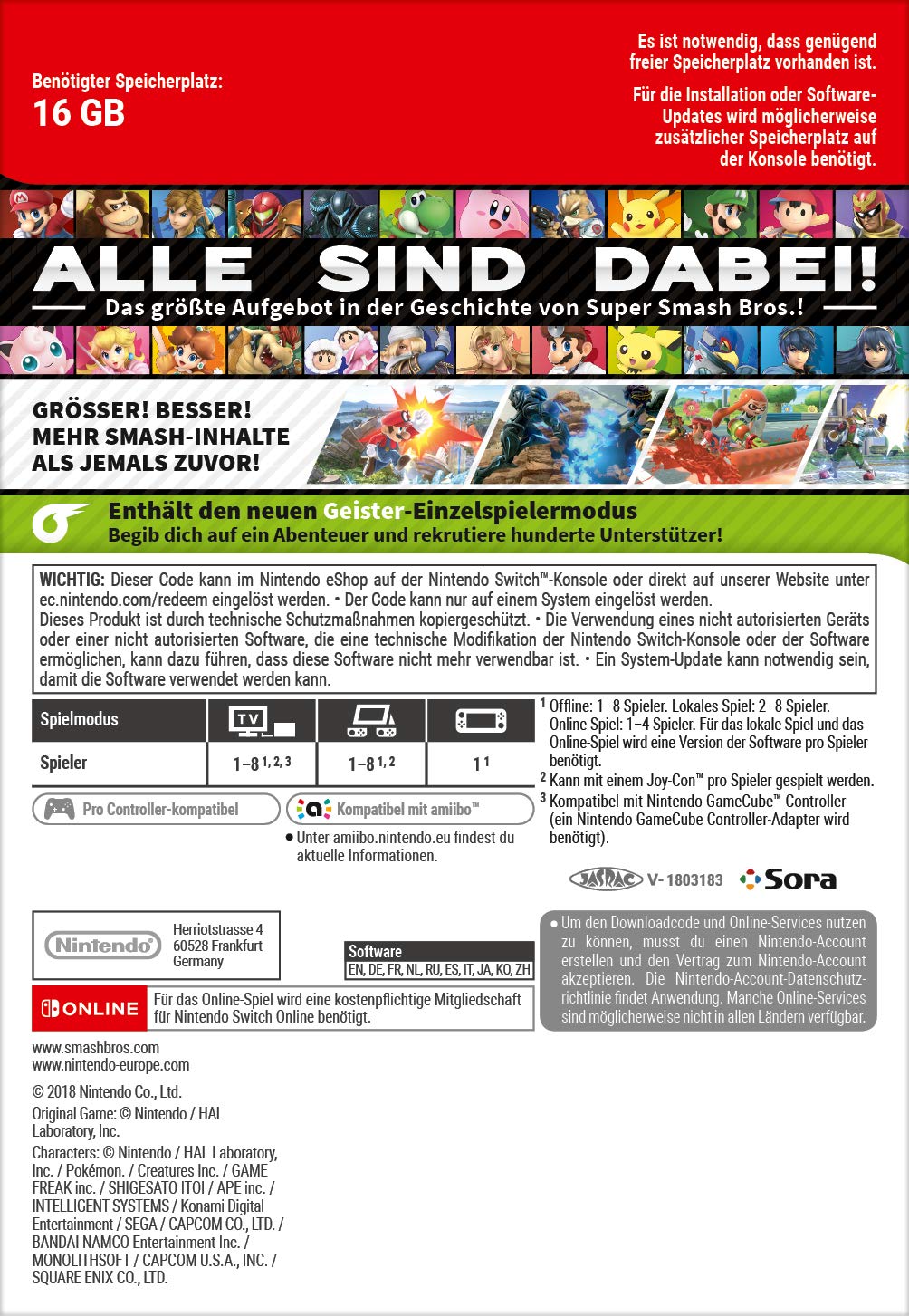 Super Smash Bros. Ultimate | Switch - Download Code - 10005827
