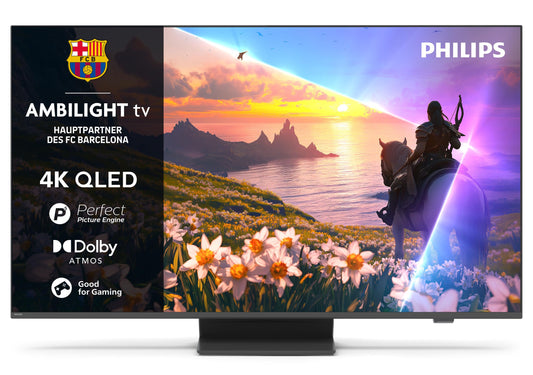 Philips Ambilight 65PUS8600 4K QLED Smart TV - 65 inch display with P5 Perfect Picture Engine Ultra HD, Titan OS, Dolby Vision and Dolby Atmos Sound - 65PUS8600/12