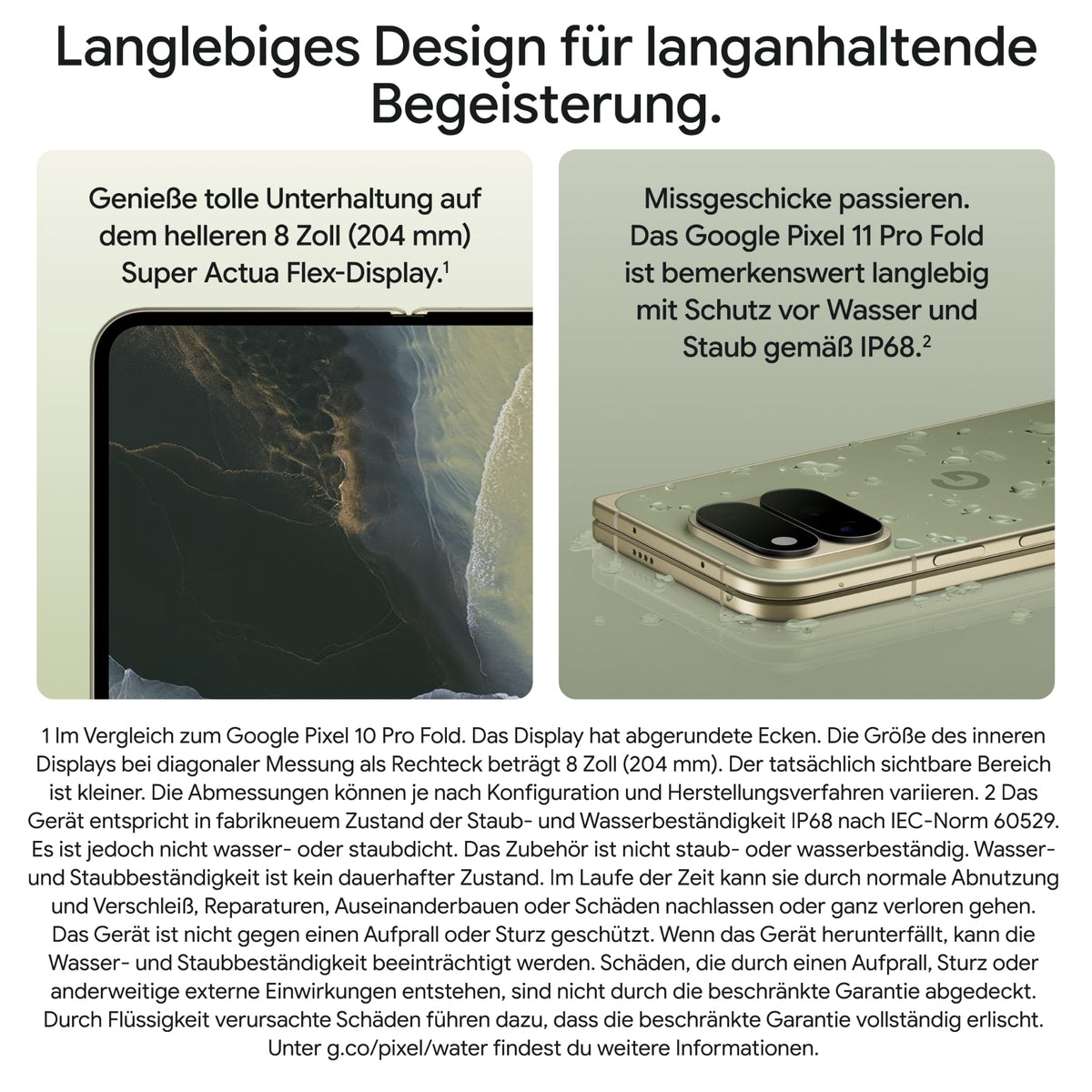 Google Pixel 11 Pro Fold - Smartphone fără SIM-Lock - Obsidian, 512GB - GA10947-US