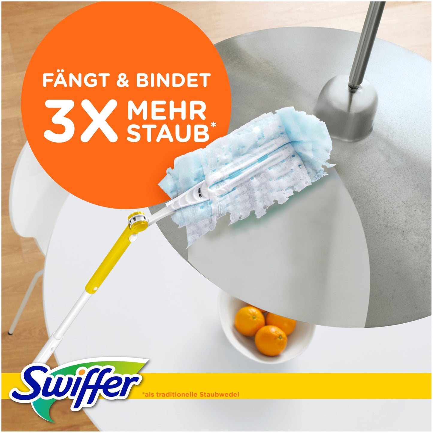 Swiffer dust magnet refill pack, 54 cloths (3×18), catches and locks in 3 times more dust and hair than conventional feather dusters - 8700216676892
