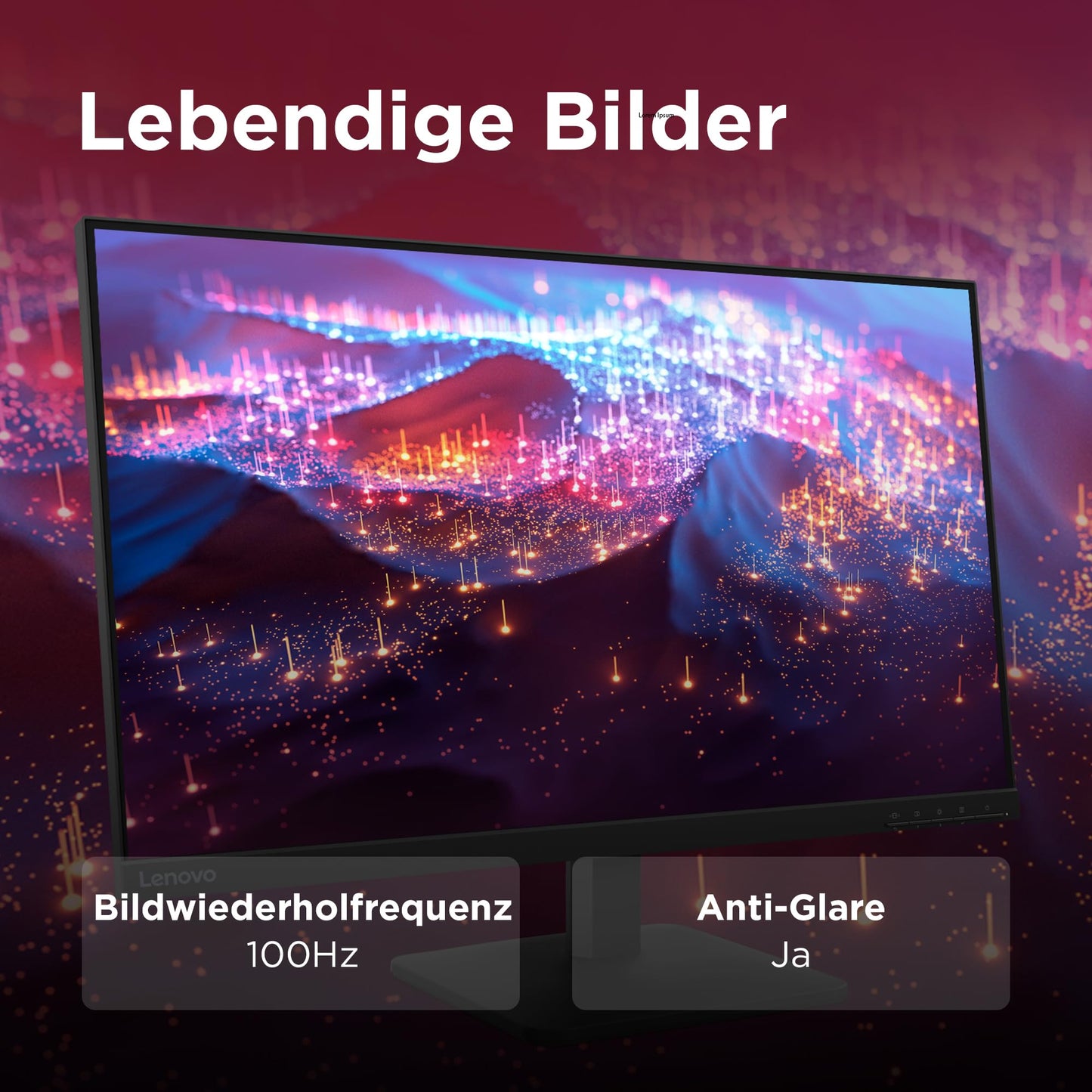 Lenovo L27-41 | Monitor | 27'' Full HD | 100Hz | IPS | HDMI 1.4 | VGA - 67DBKAC1EU