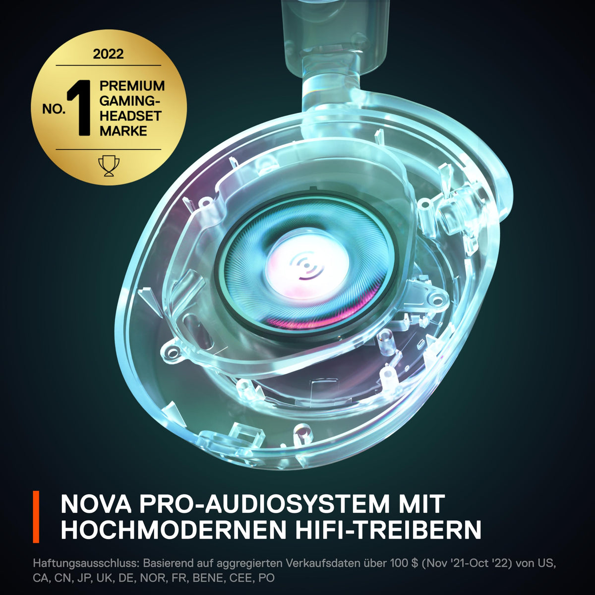 SteelSeries Arctis Nova Pro Xbox - Cască de gaming multi-sistem - Audio Hi-Res - Sunet surround 360° - GameDAC Gen 2 - Microfon ClearCast Gen 2 - Xbox, PC, PS5, PS4, Switch 2 - 61528