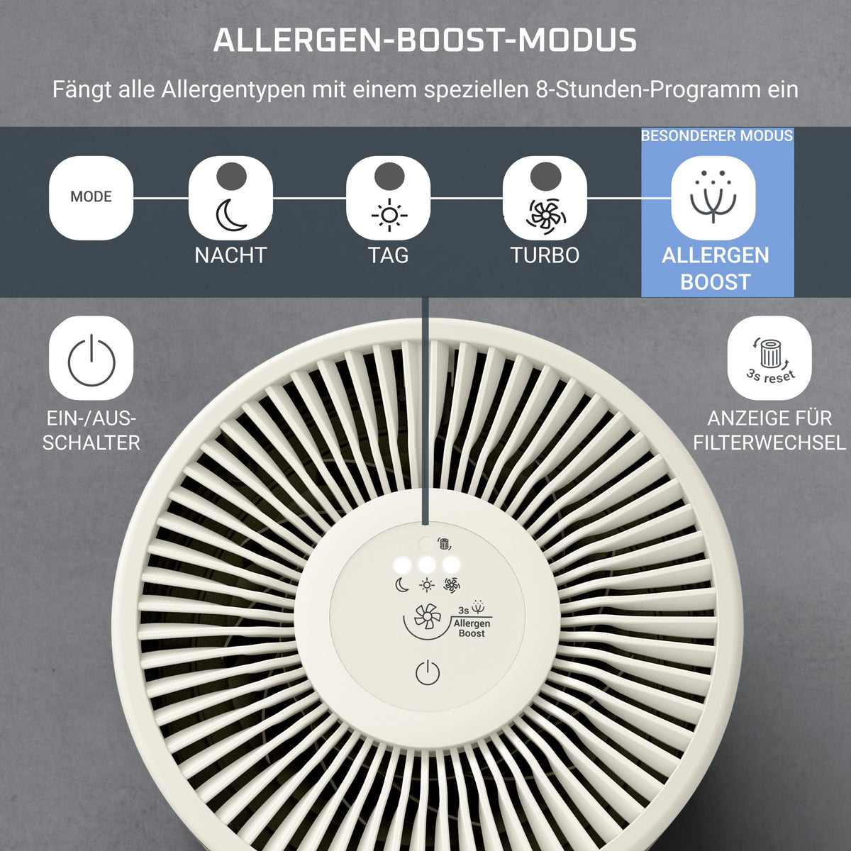 Rowenta Pure Air Mini Air Purifier, for home, ultra-compact size - PU1521F0