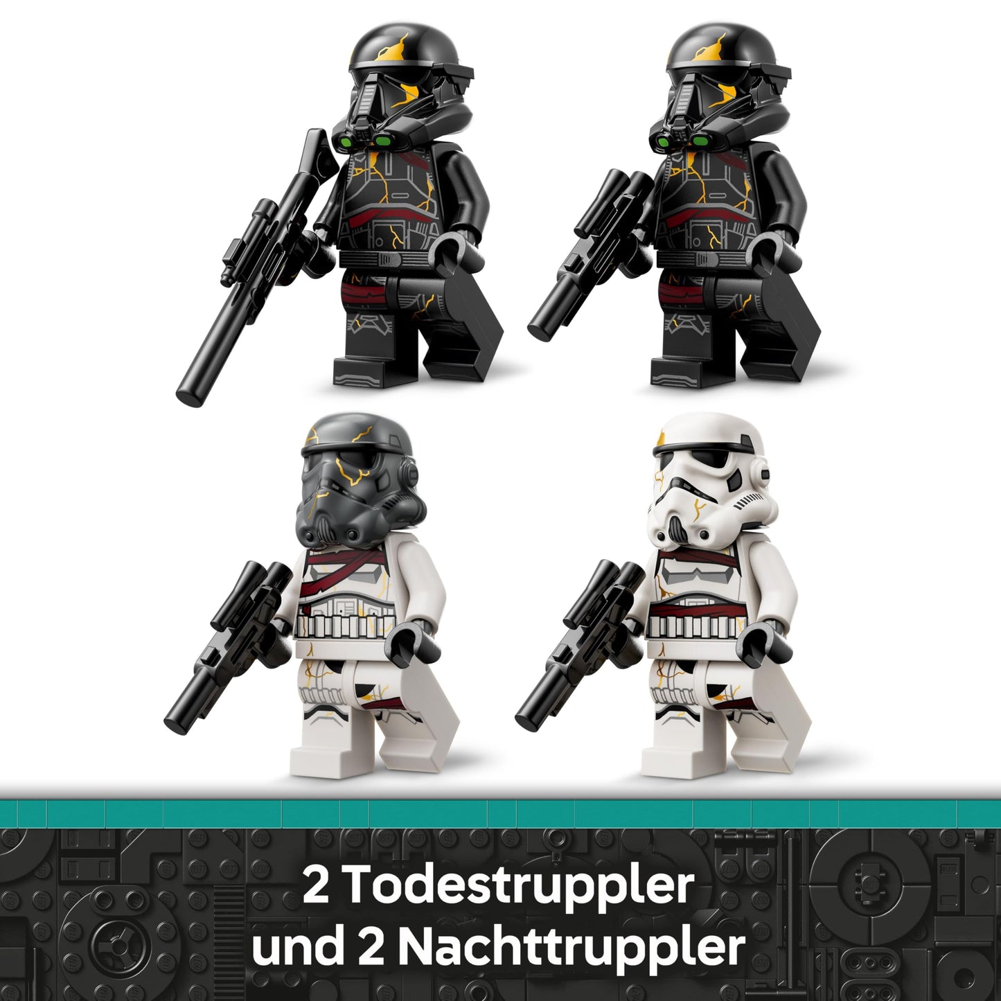 LEGO Star Wars 75412 Death Trooper & Night Trooper Battle Pack - building toy with dropship and 4 mini figures with blasters - collector's gift for boys aged 6 and up and Ahsoka fans