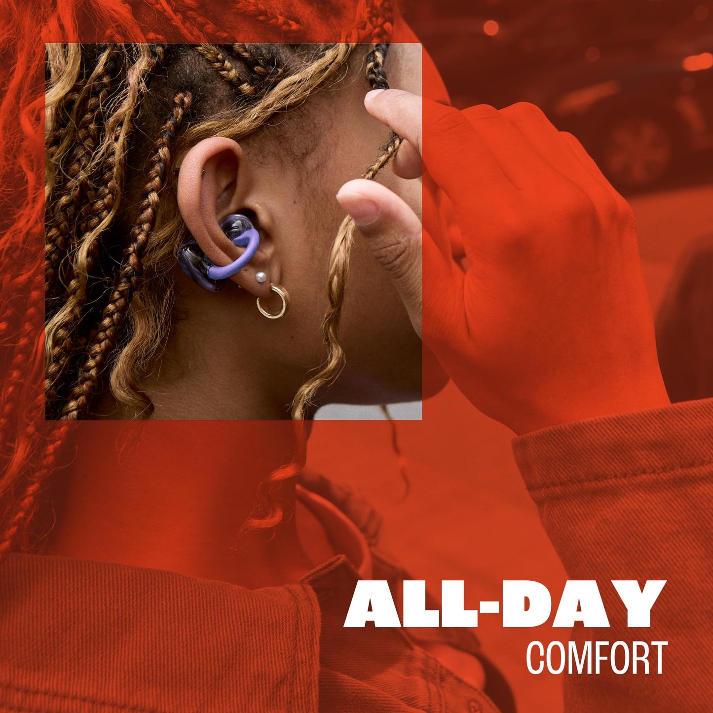 JBL Soundgear Clips open-ear headphones, Ghost White - JBLSNDGEARCLWHT